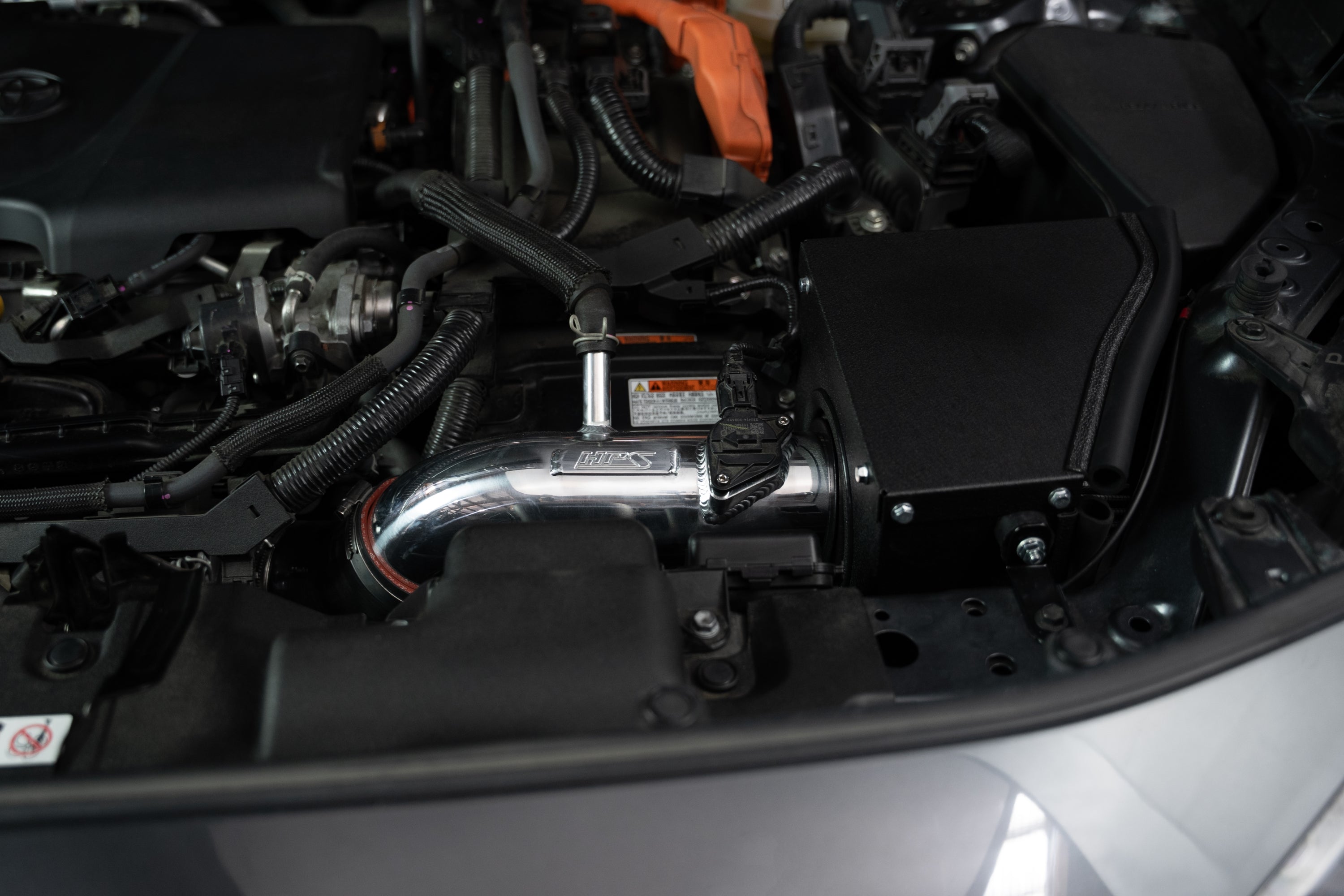 HPS Performance Cold Air Intake Kit Installed 2019-2025 5th Gen Toyota RAV4 2.5L Hybrid Prime Plug-in 827-768P