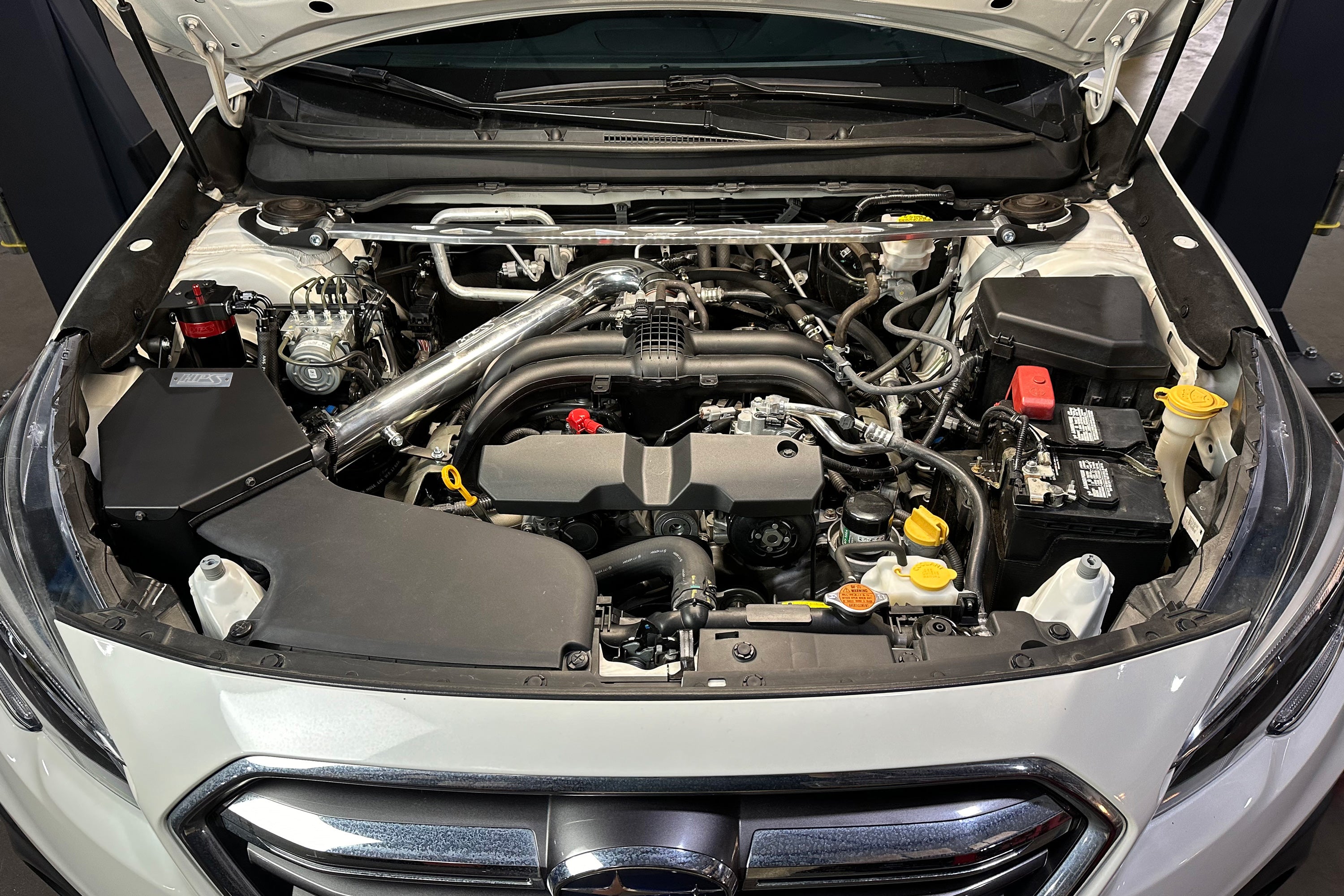 HPS Performance Cold Air Intake Kit with Heat Shield Installed 2015-2019 Subaru Outback 2.5L Non Turbo FB25 827-769