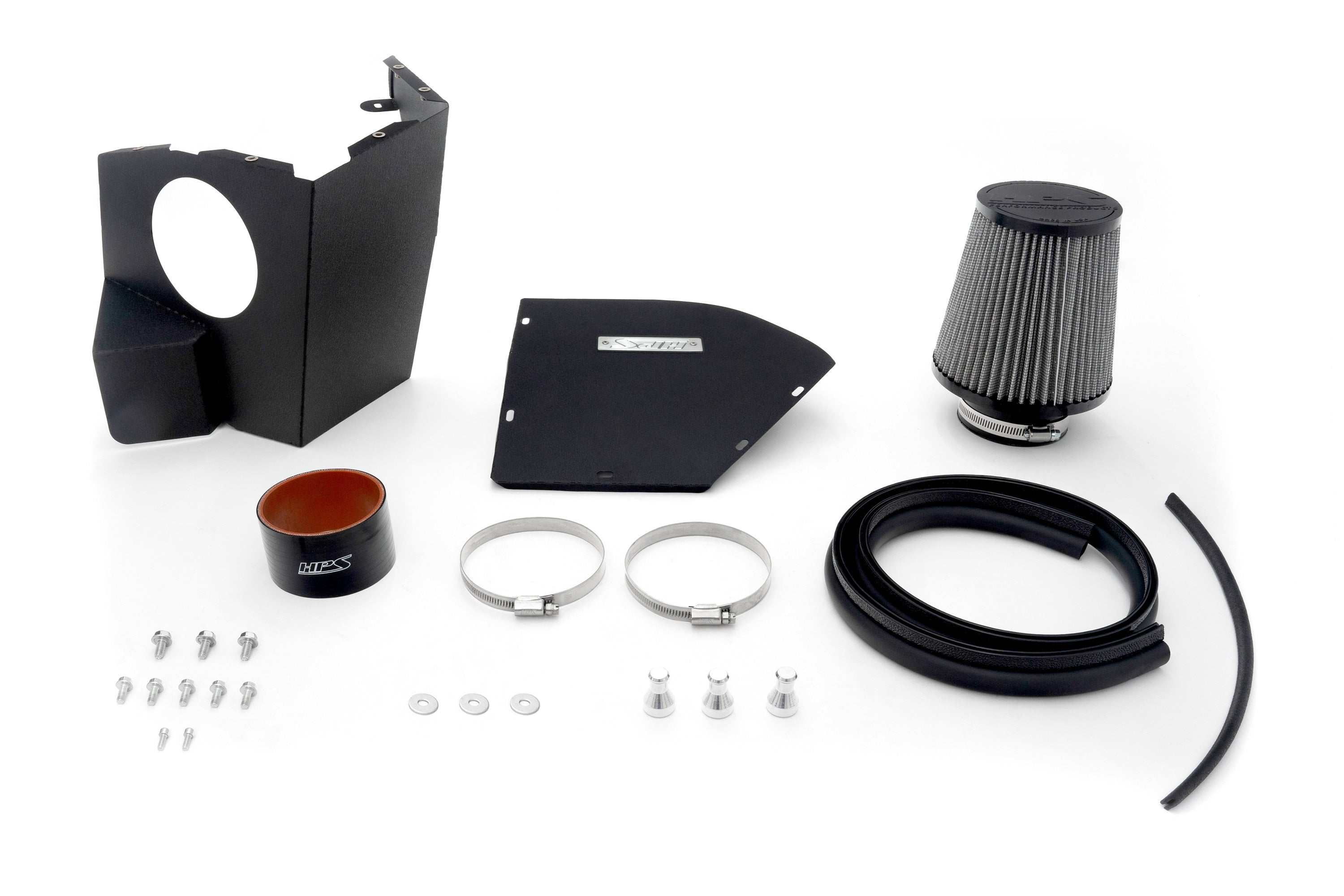 HPS Performance Air Intake Kit with Heat Shield 2022-2024 BMW 430i Gran Coupe 2.0L Turbo B48 G26, 827-770