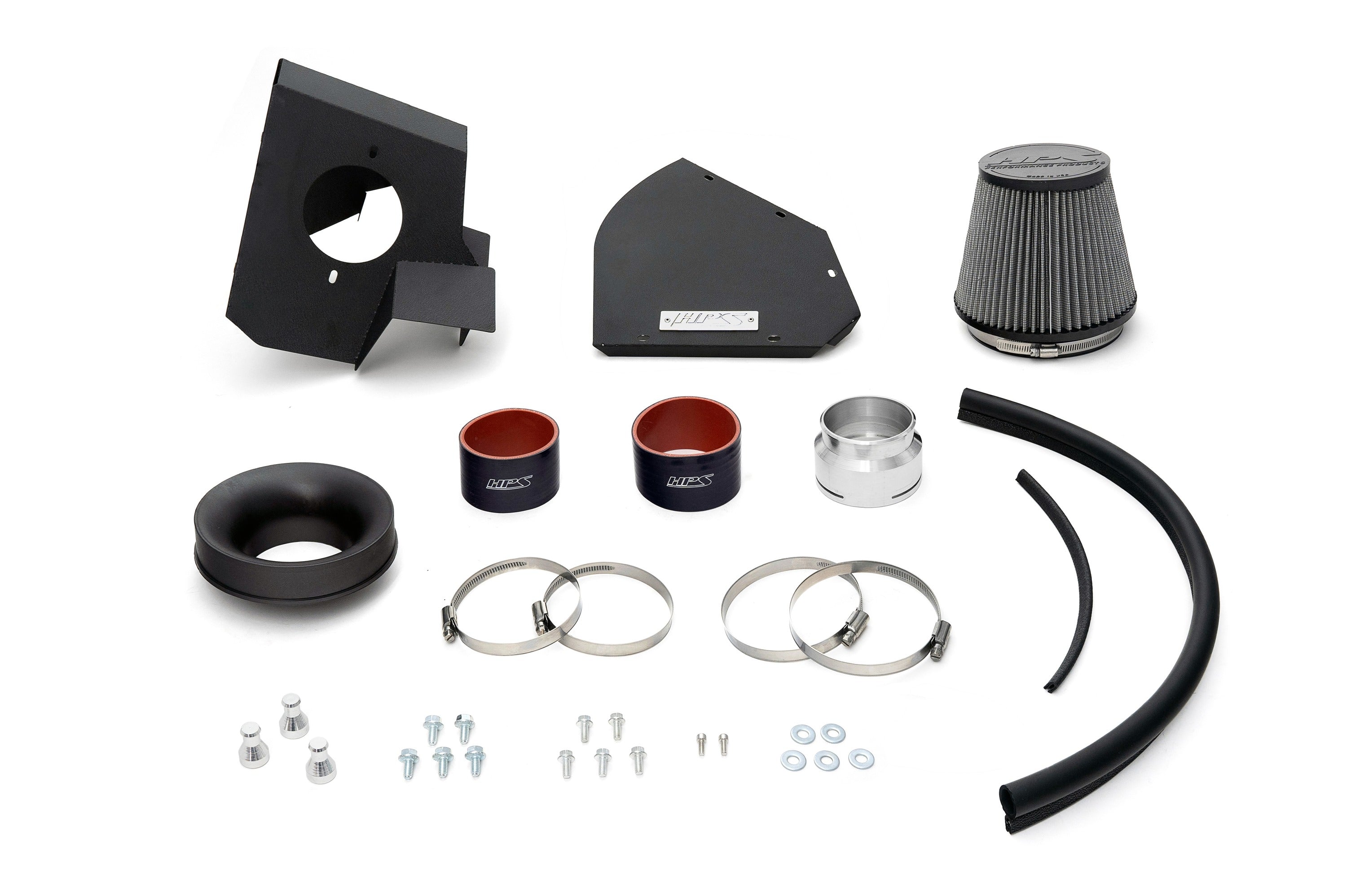 HPS Performance Cold Air Intake Kit with Heat Shield Quick Connect High Flow Air Filter BMW m440i 3.0L Turbo B58 G22 827-771