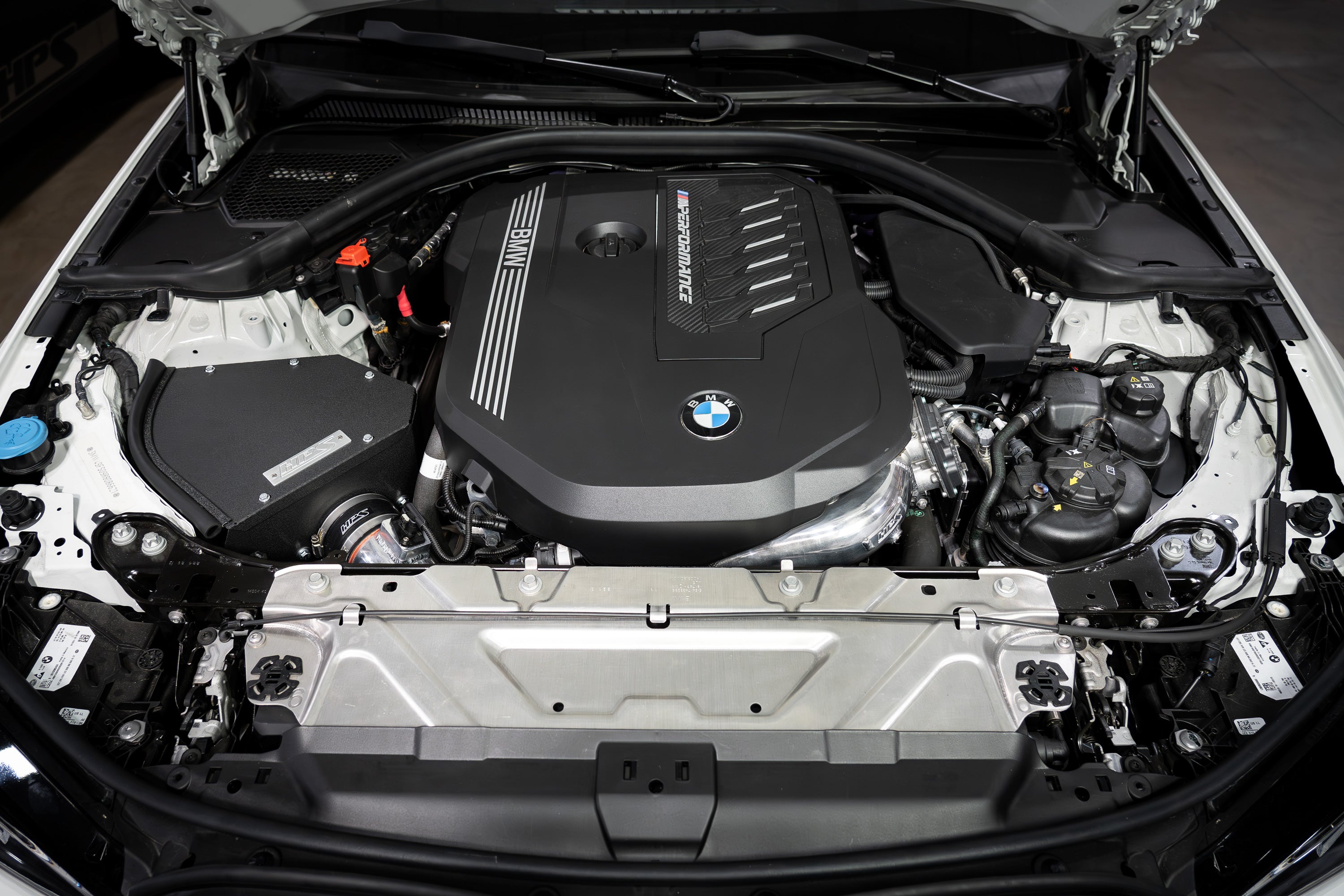 HPS Cold Air Intake Kit Installed 2020-2024 BMW M340i 3.0L Turbo 827-771 Best Performance Upgrade Modification for Bimmer G20 B58