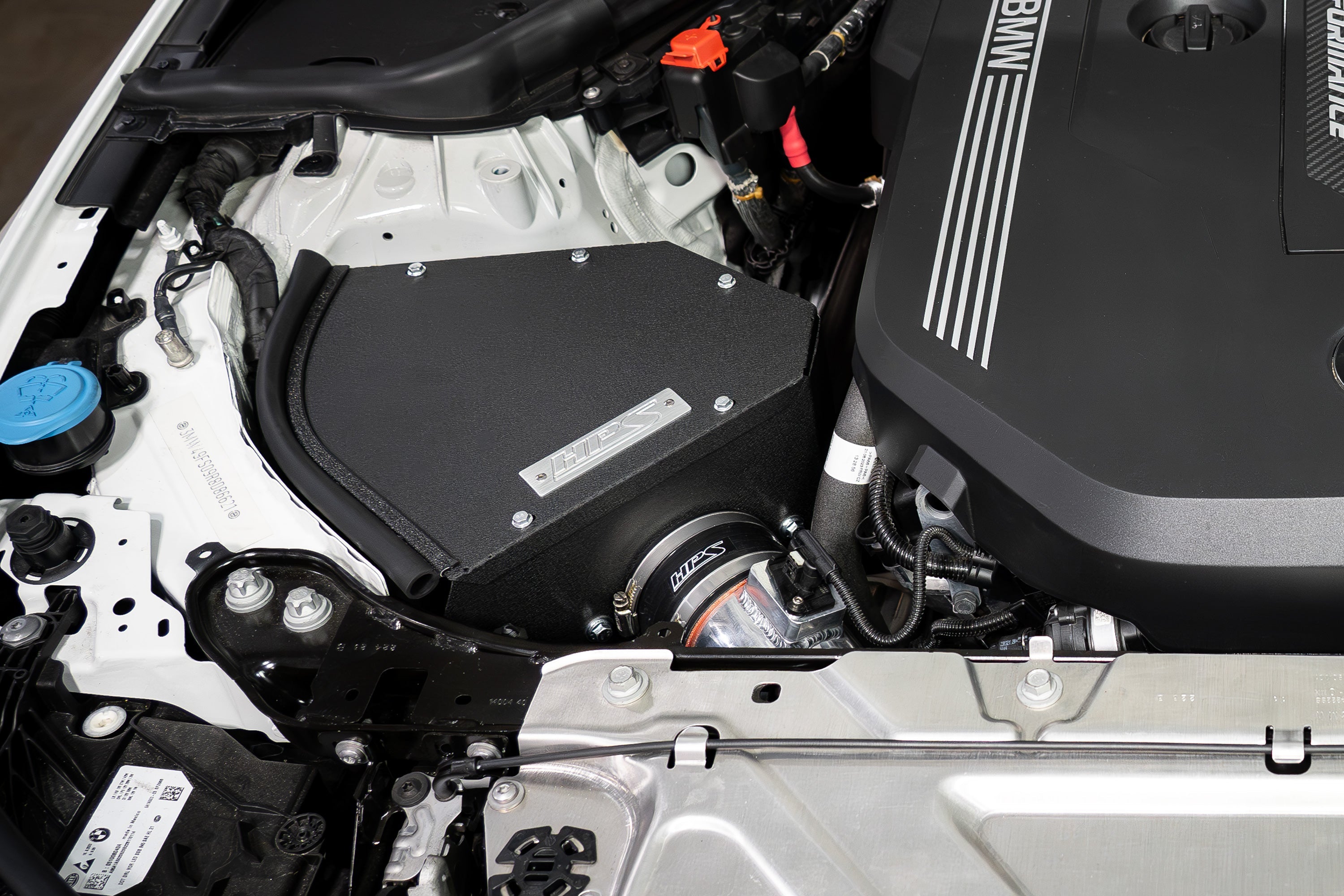 HPS Performance Cold Air Intake Kit with Heat Shield Installed 2021-2024 BMW m440i 3.0L Turbo B58 G22 827-771