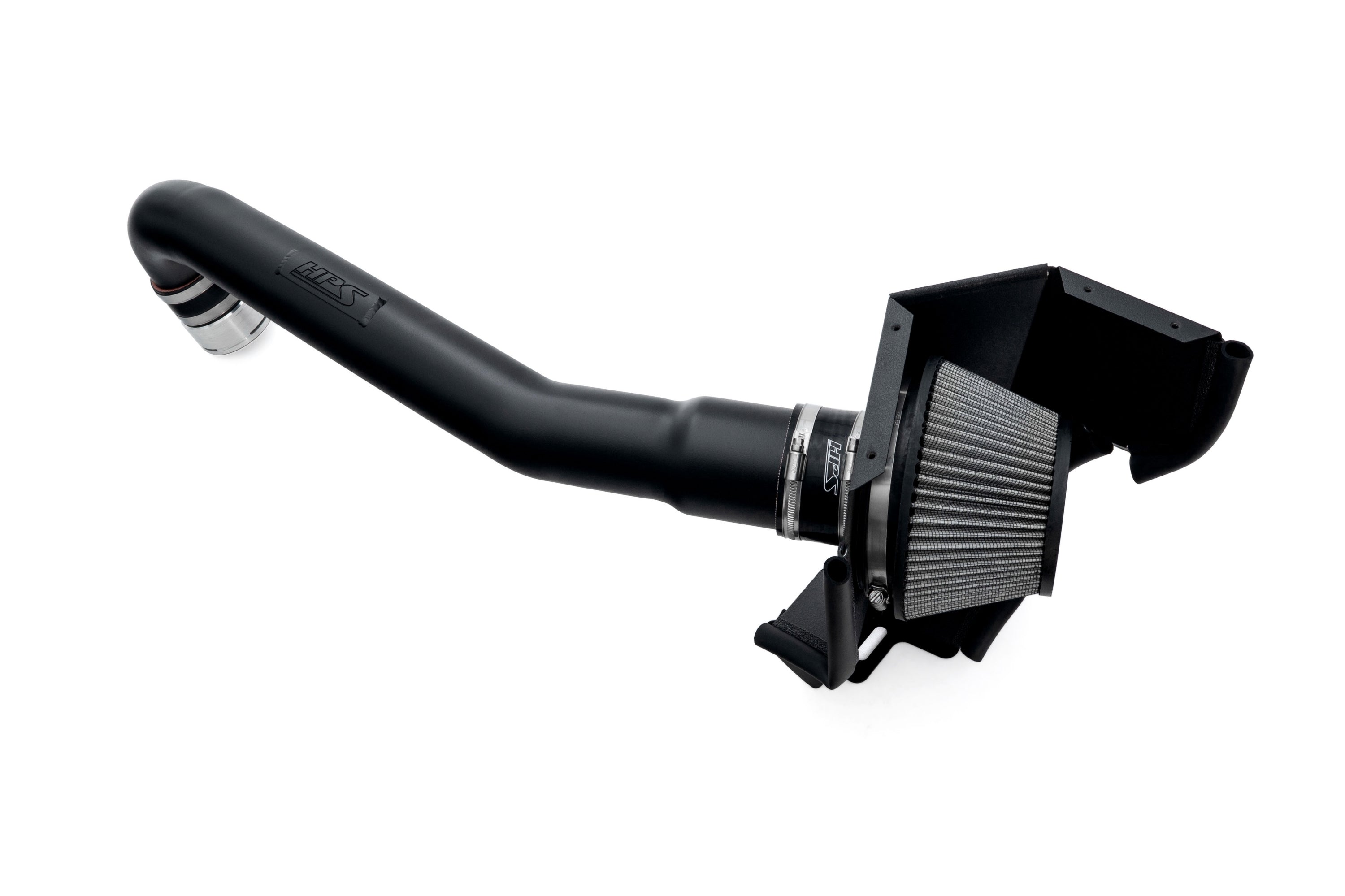 HPS Performance Air Intake Kit with Heat Shield, 2021-2025 BMW M3 G80 3.0L Turbo, Black, 827-772WB