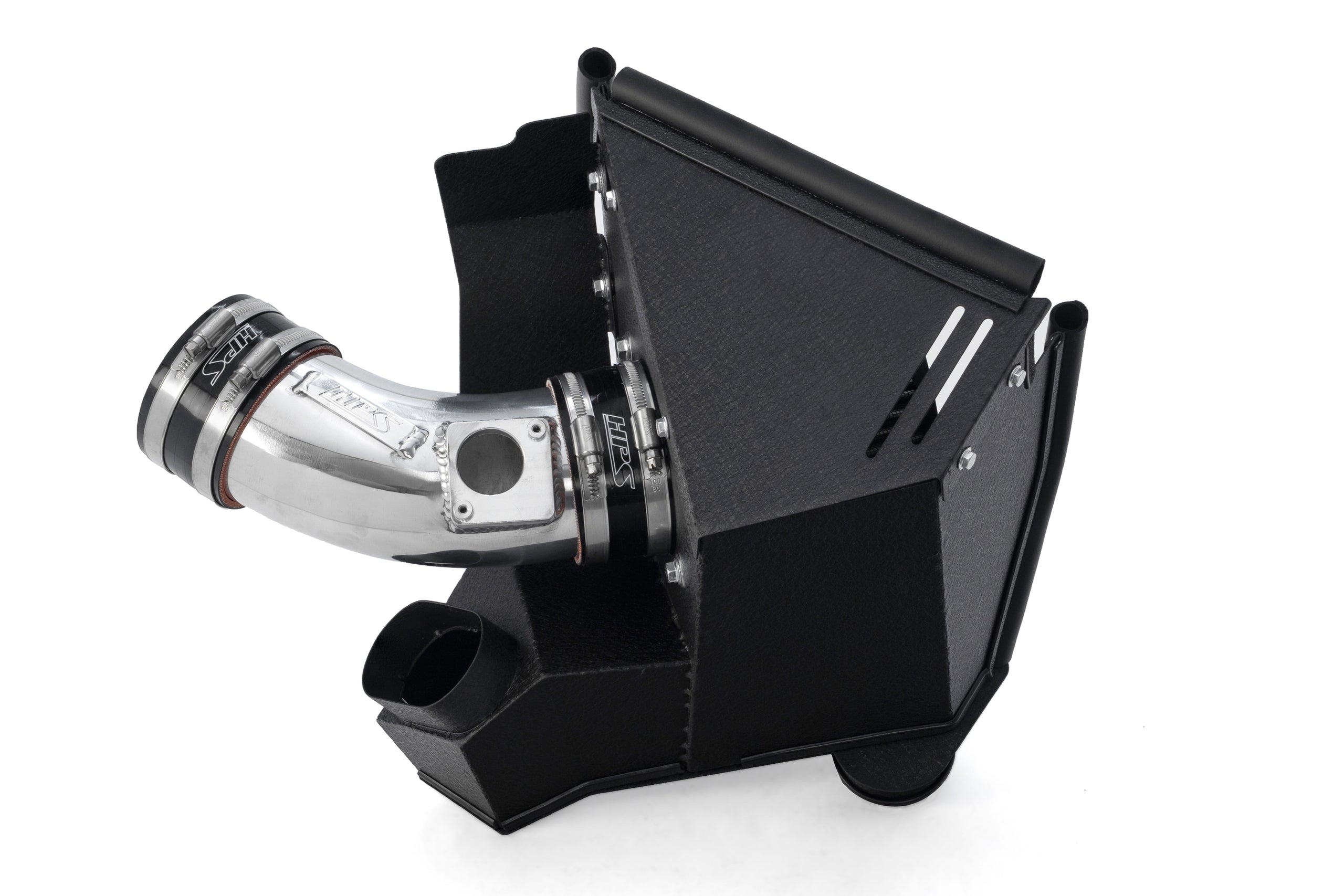 HPS Performance Air Intake Kit with Heat Shield, Polished, 827-151P