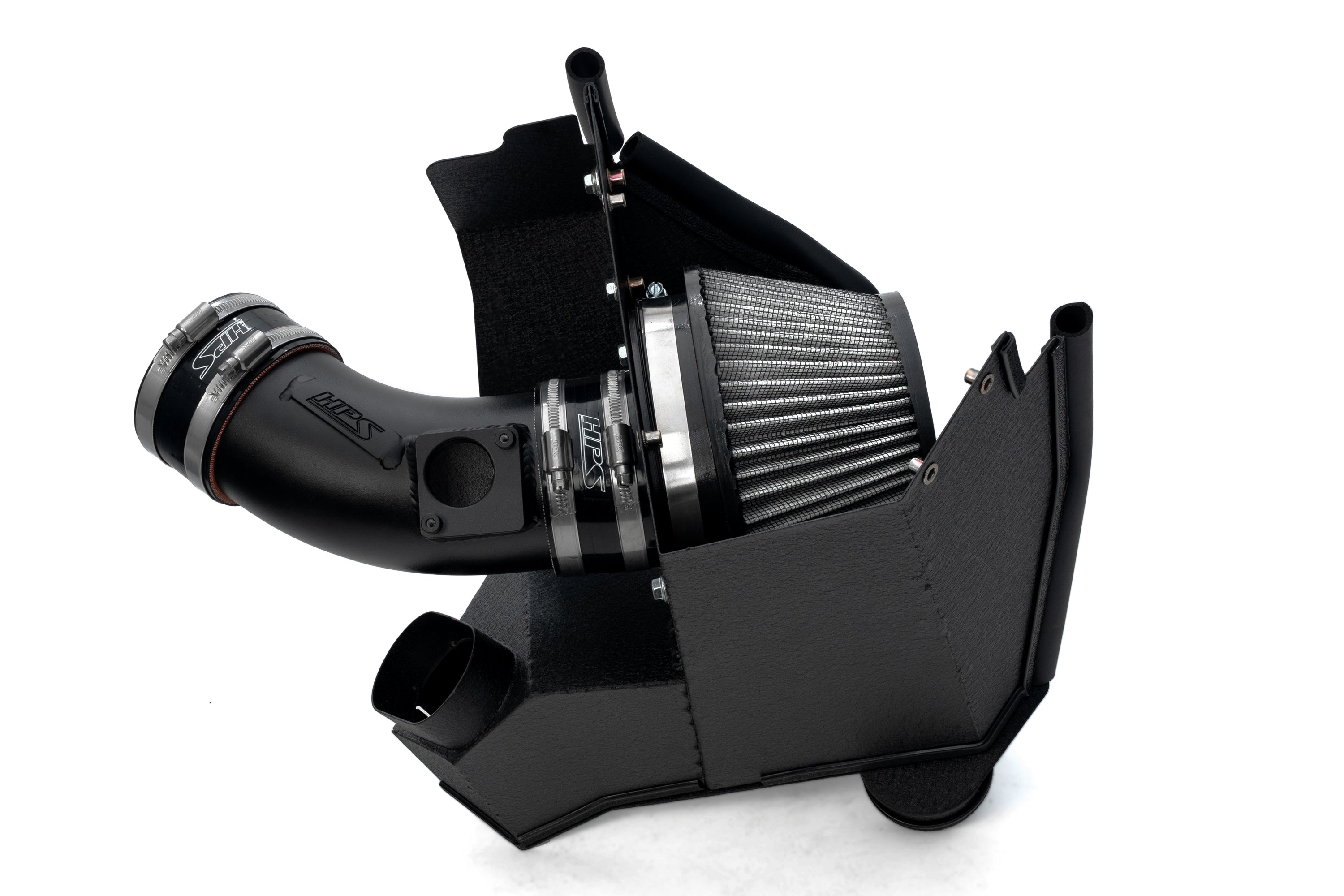 HPS Performance Black Cold Air Intake Kit with Heat Shield 2nd Gen Acura TLX Type S 3.0L Turbo 827-783WB