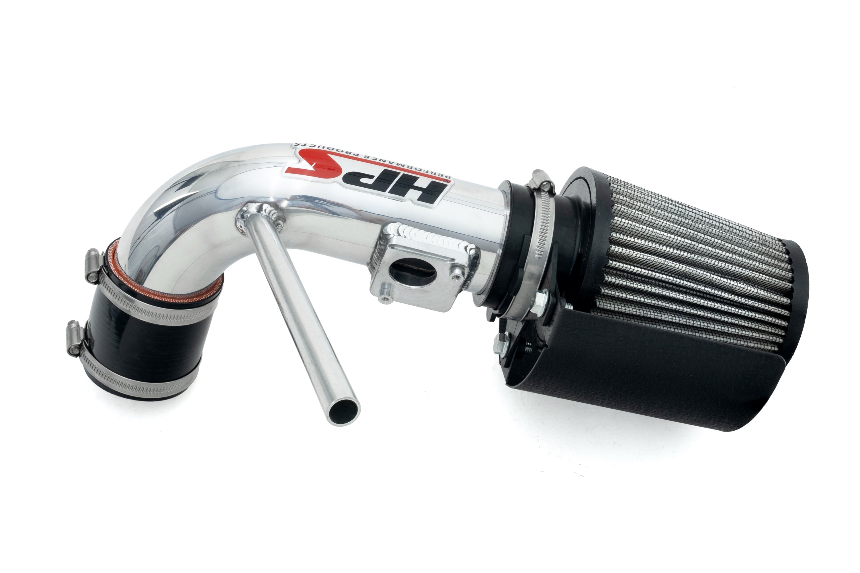 HPS Performance Air Intake Kit with Heat Shield, 2010-2015 Toyota Prius 1.8L, Polished, 827-784P