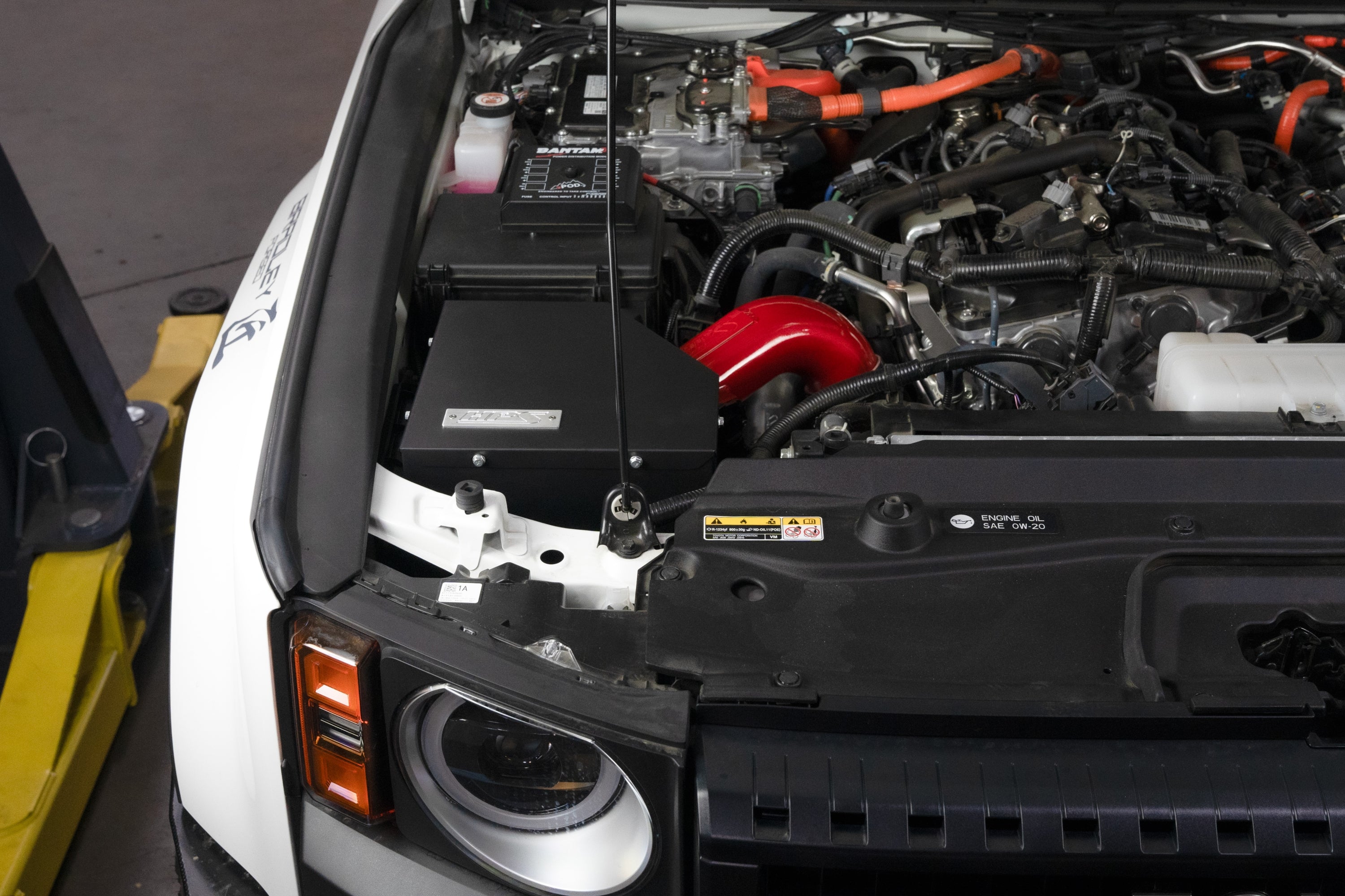 HPS Performance Cold Air Intake Kit with Heat Shield installed 5th Gen Toyota Land Cruiser 2.4L Turbo J250 827-786