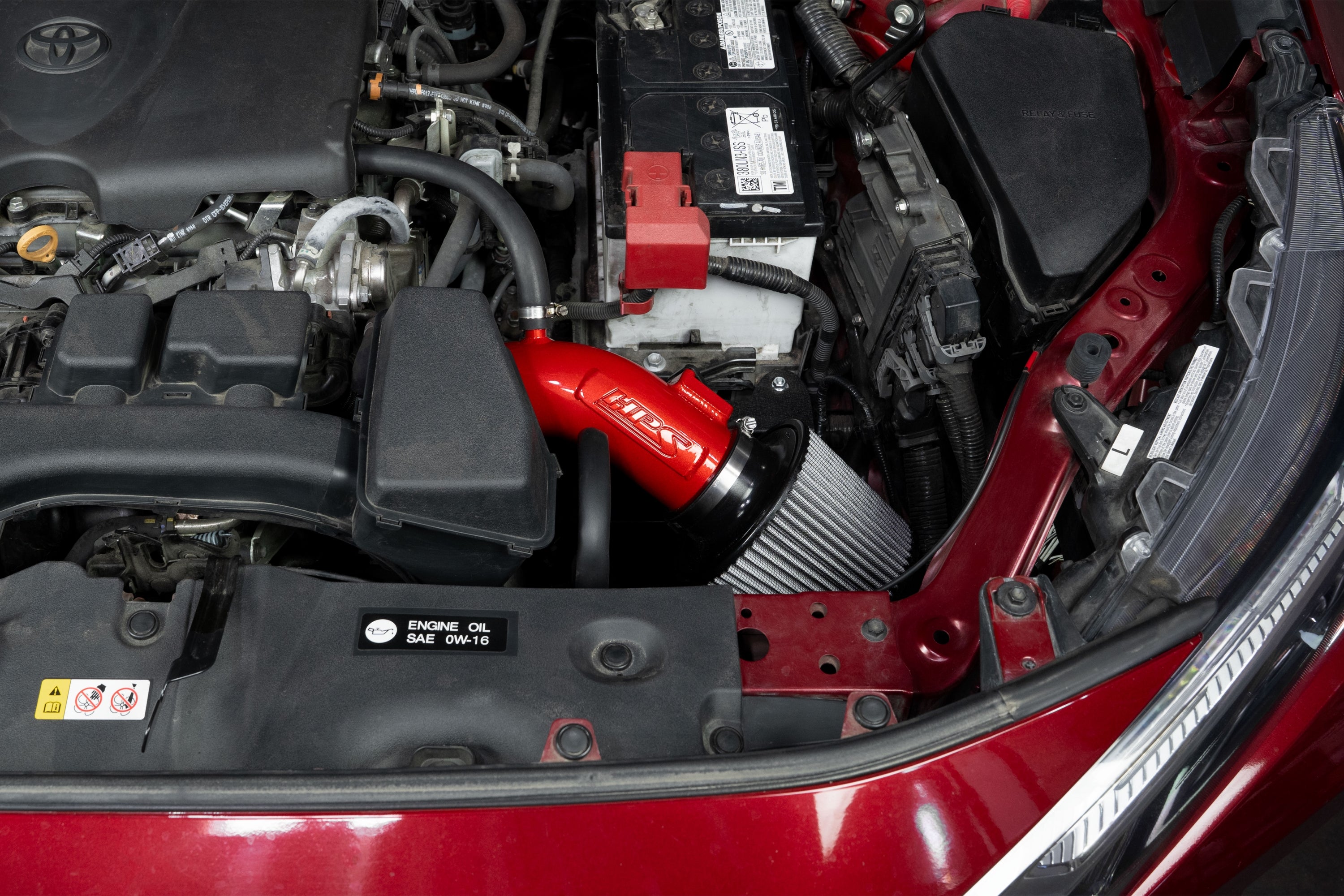 HPS Performance Cold Air Intake Kit installed 5th Gen Toyota RAV4 8th Gen Camry 2.5L 827-798