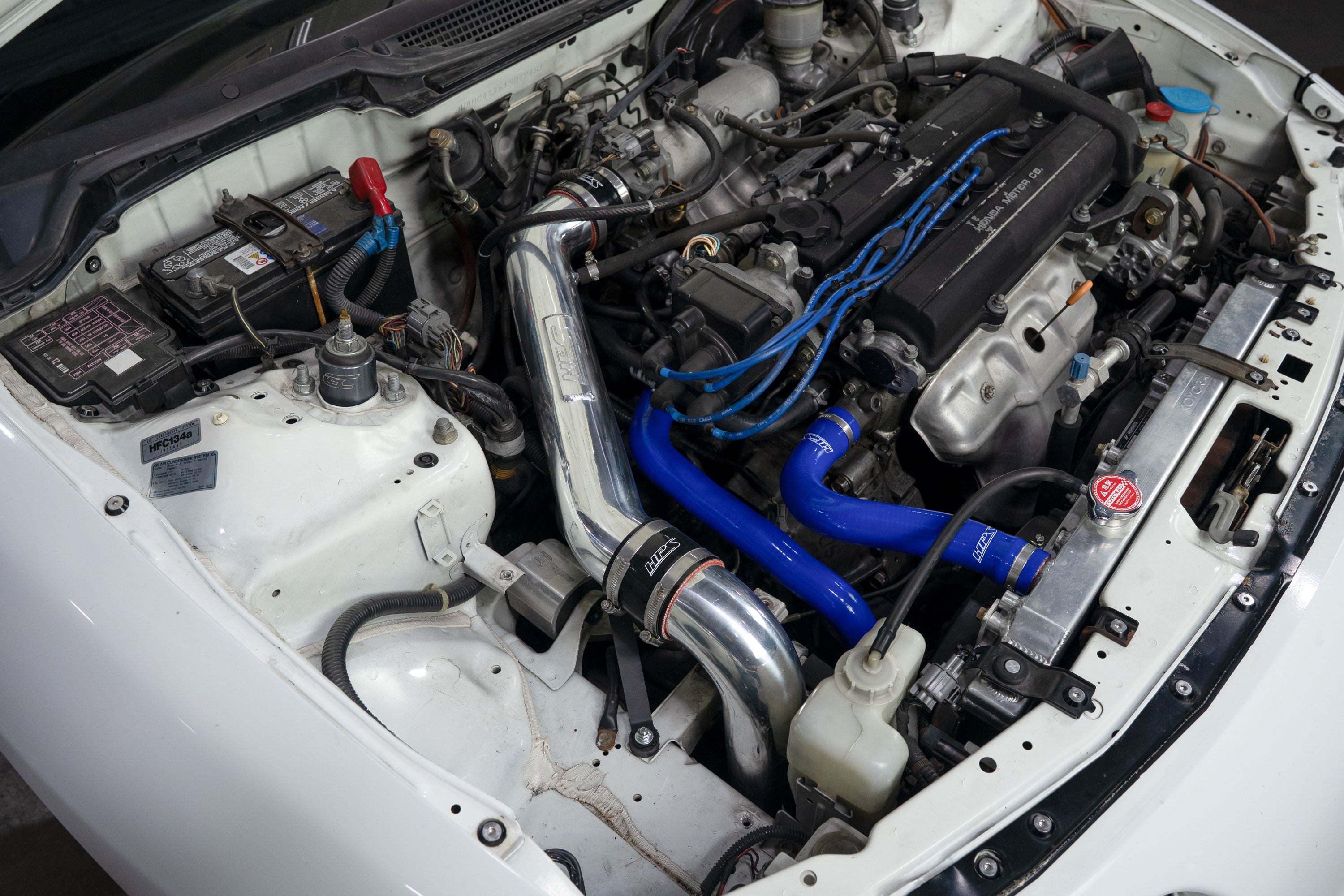 HPS Performance Cold Air Intake Kit installed 1994-2001 Acura Integra LS RS GS B18 Non Vtech 837-782