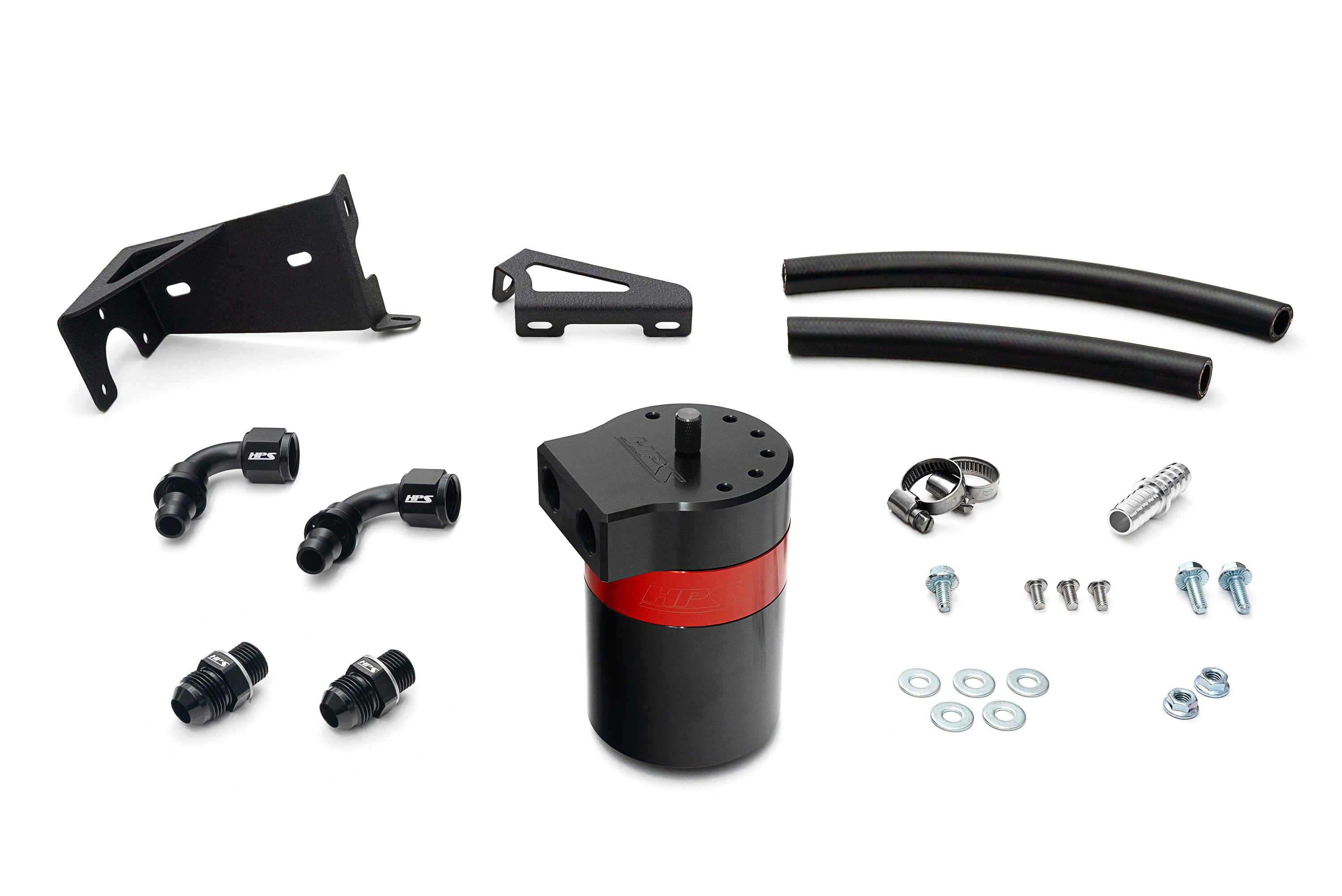 HPS Aluminum Oil Catch Can Kit 2010-2023 2nd Gen Lexus GX460 4.6L