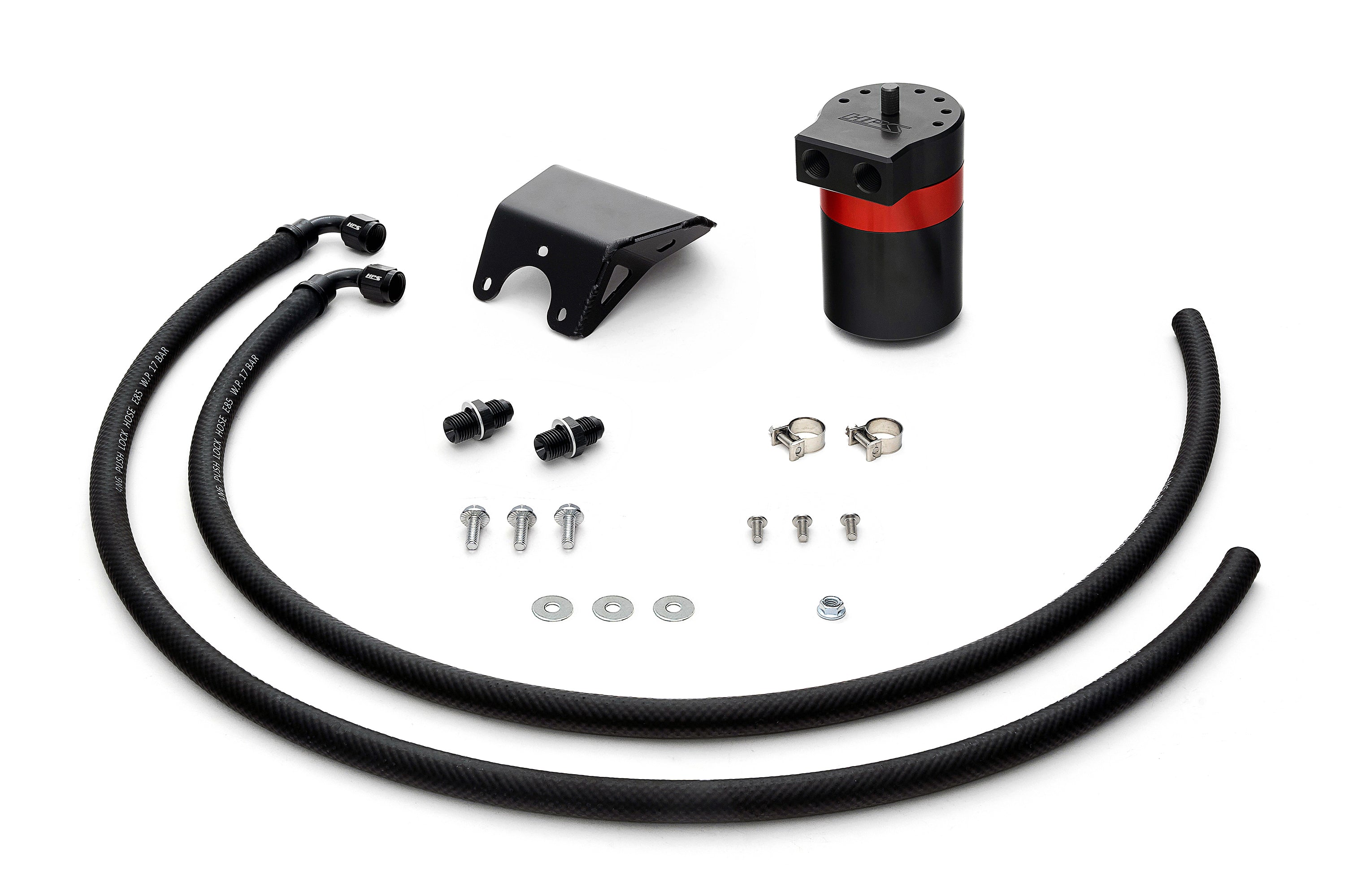HPS Performance Aluminum Air Oil Separator AOS Kit 2015-2019 Subaru Outback 2.5L Non Turbo FB25 860-006