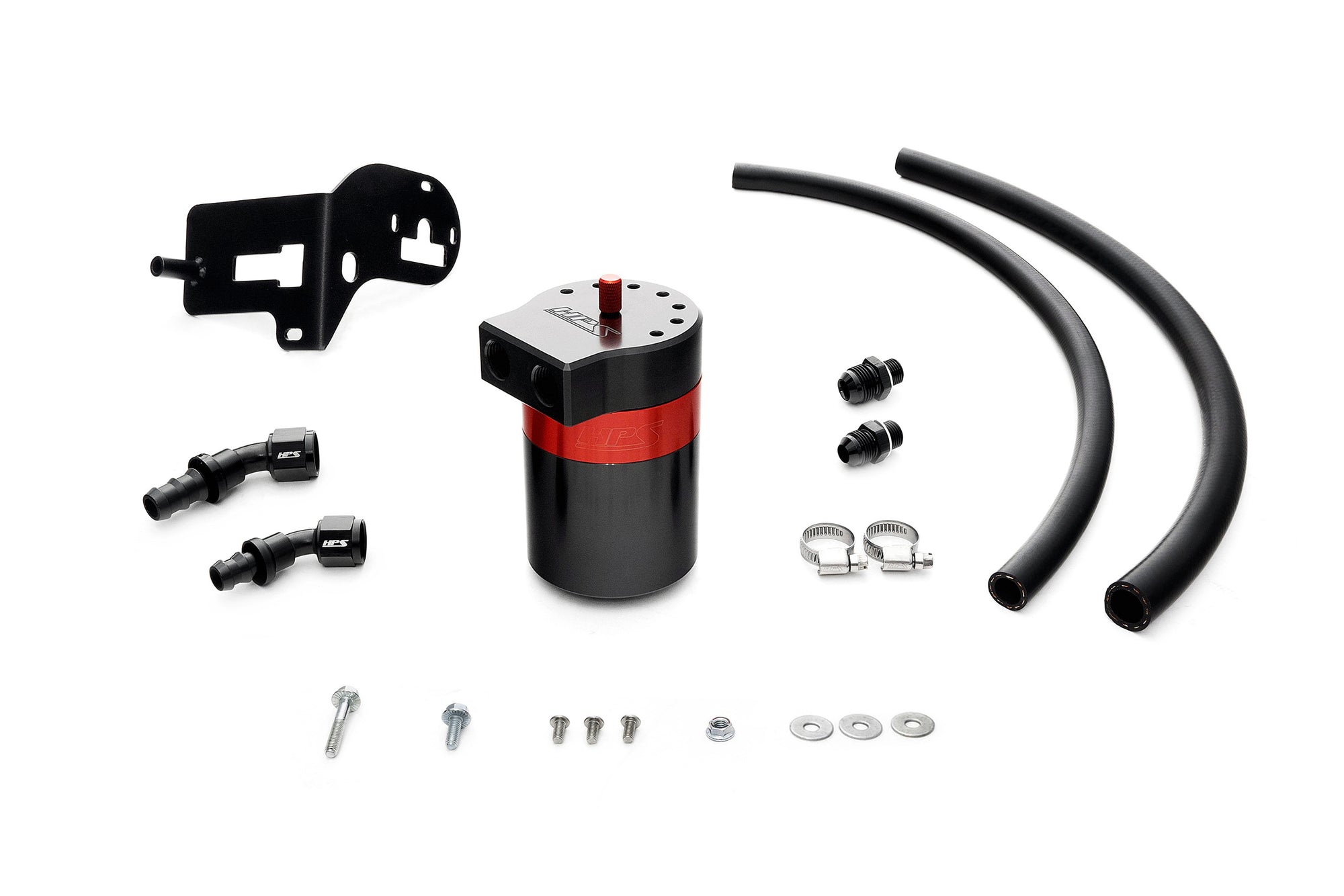 HPS Performance Aluminum Oil Catch Can Kit 1st gen Subaru WRX 2.0L Turbo VA FA20F 860-007