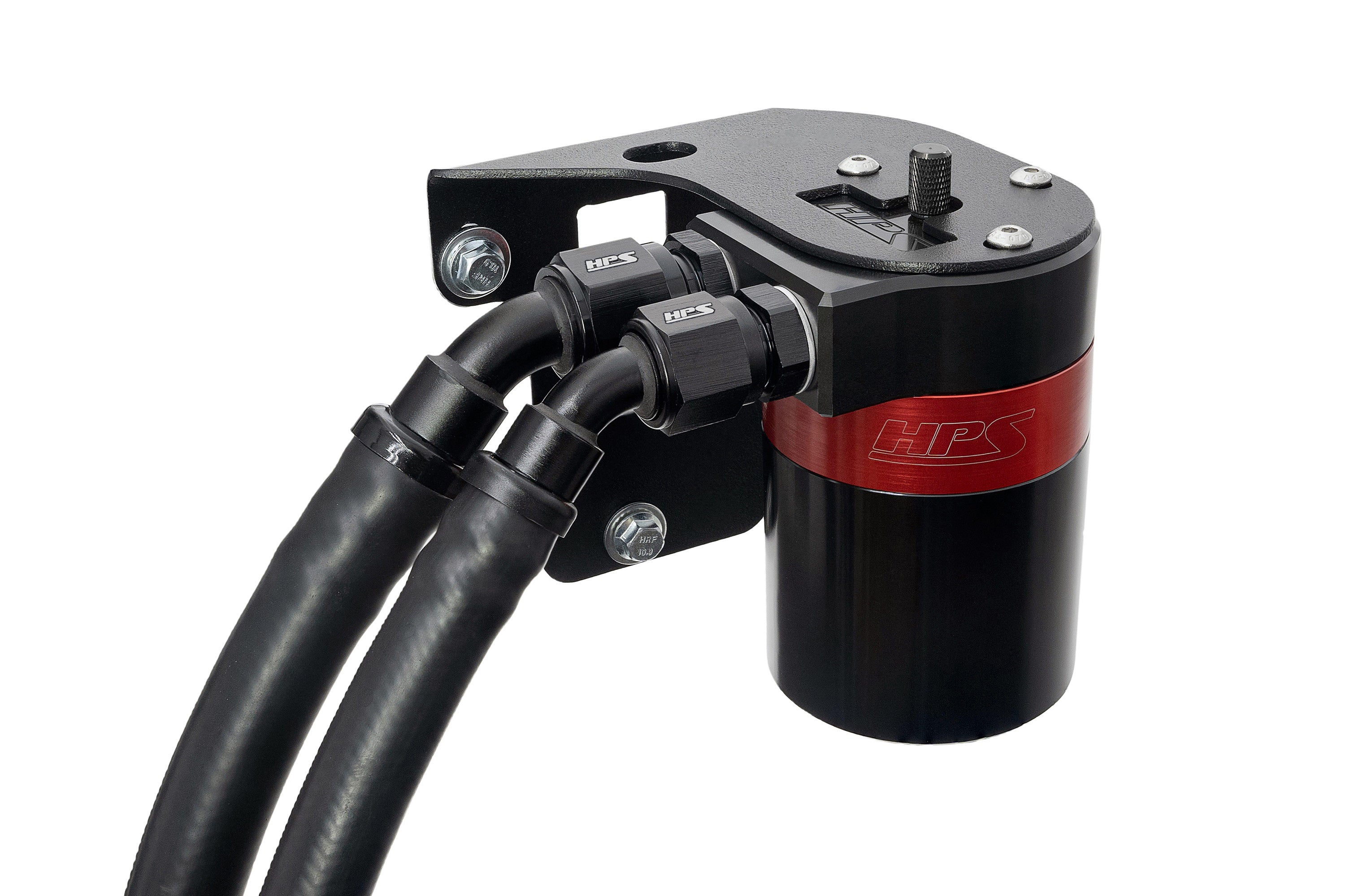 HPS Performance Aluminum Oil Catch Can Kit 2015-2021 Subaru WRX 2.0L Turbo VA FA20F, 860-007