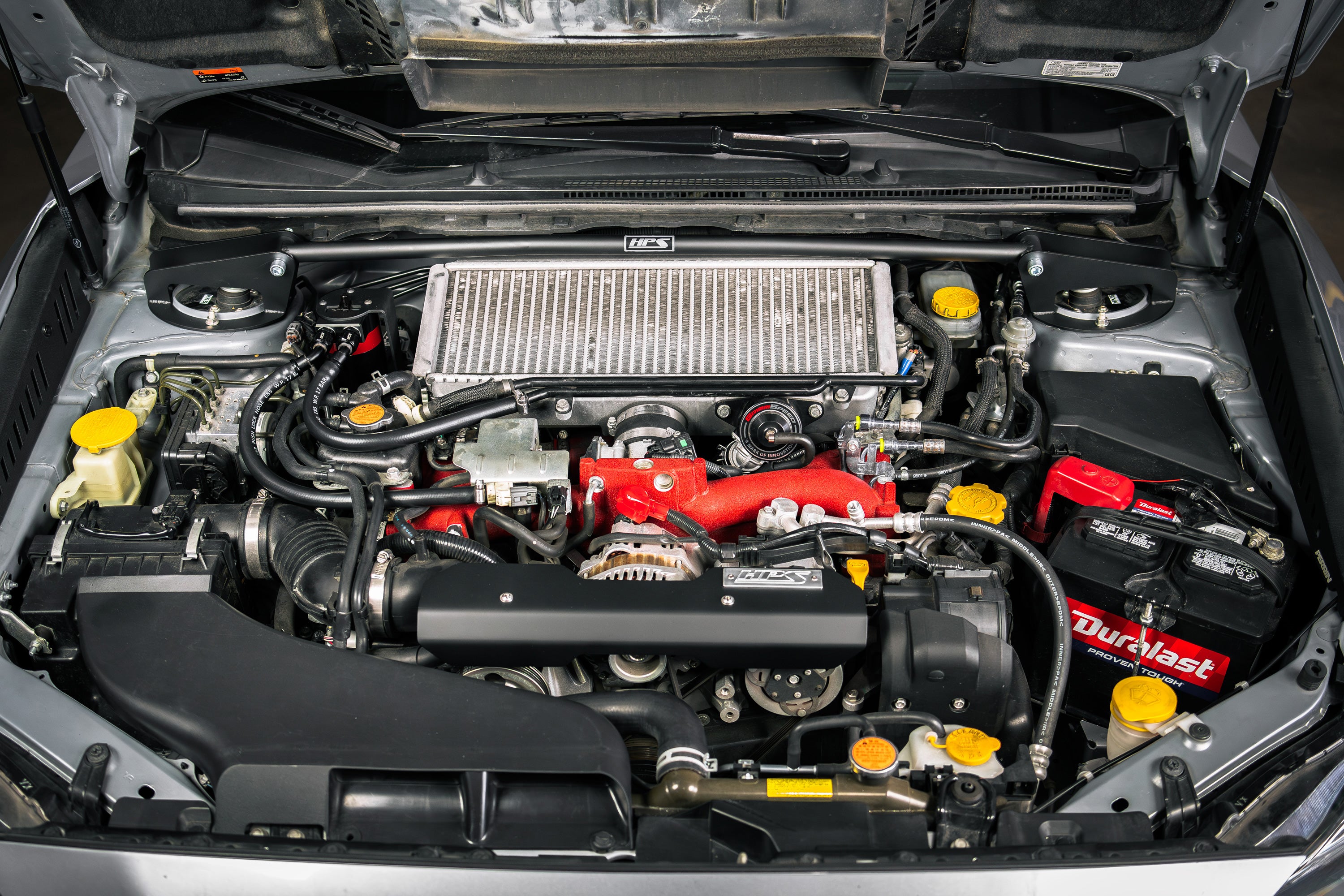 HPS Performance Aluminum Oil Catch Can Kit 2018-2021 Subaru WRX STI 2.5L Turbo VA EJ257, 860-008