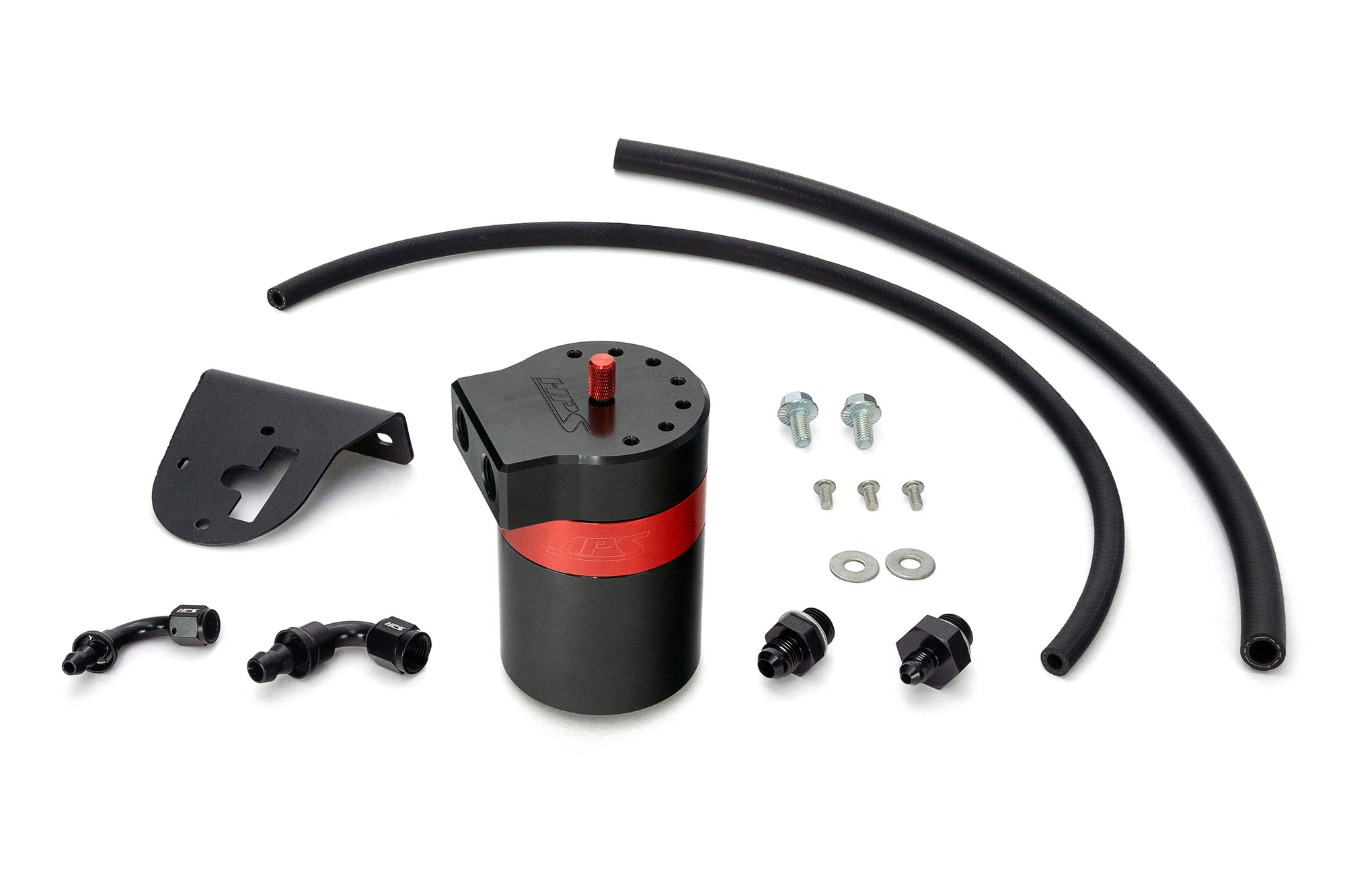 HPS Performance Aluminum Oil Catch Can Kit 2010-2024 5th Gen Toyota 4Runner 4.0L V6 1GR-FE 860-010