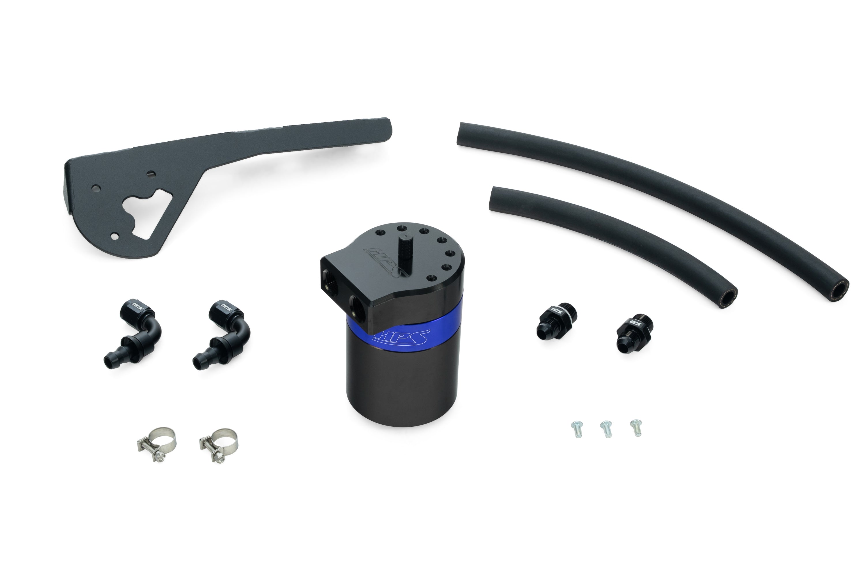 HPS Performance Blue Aluminum Oil Catch Can Kit AOS 3rd Gen Acura RDX 2.0L Turbo K20C4 860-015BL