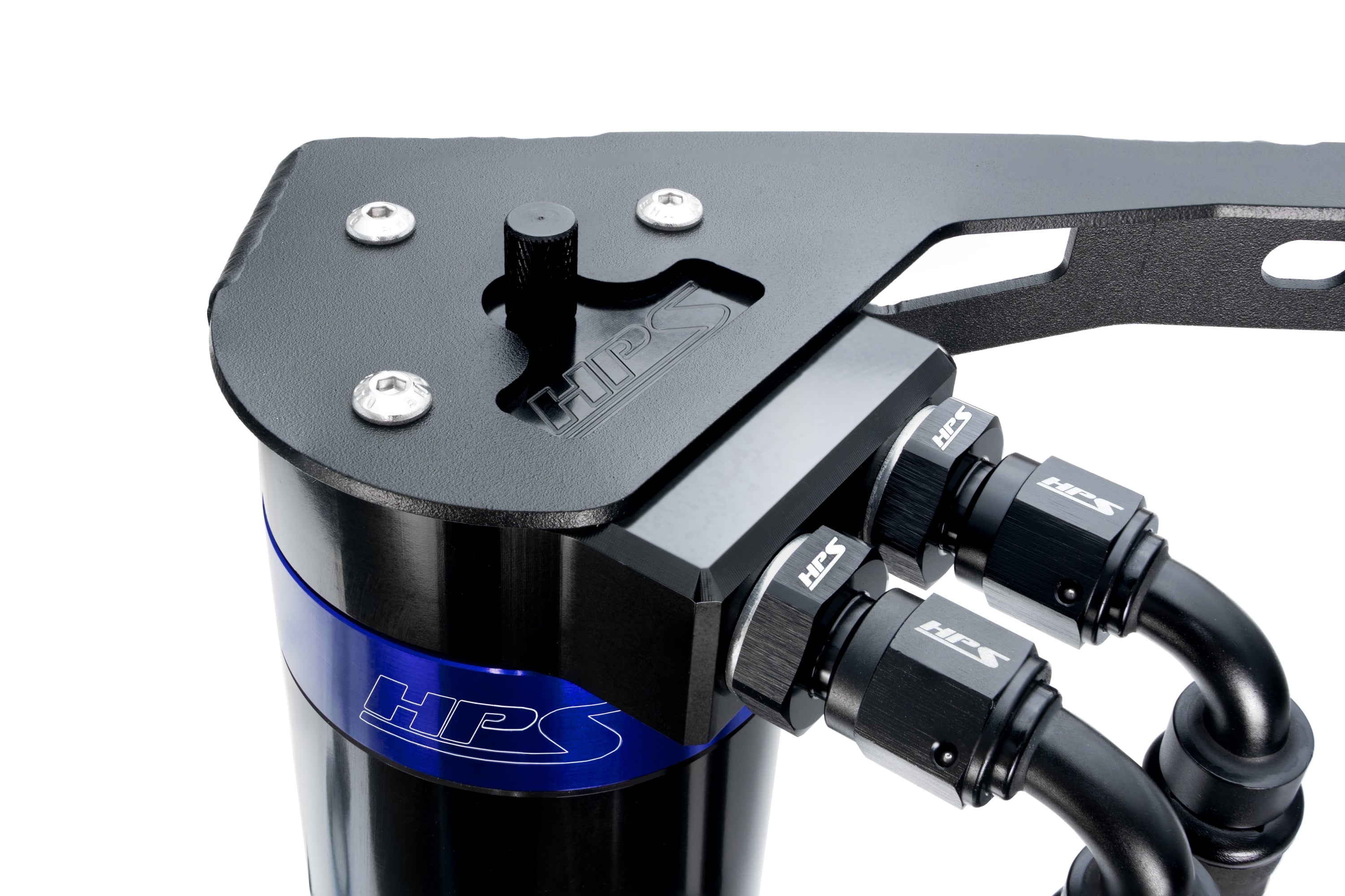 HPS Performance Blue Aluminum Oil Catch Can Kit AOS 3rd Gen Acura RDX 2.0L Turbo K20C4 860-015BL
