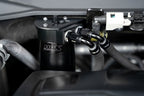 HPS Performance Black Aluminum Oil Catch Can Kit installed 2019-2025 Acura RDX 2.0L Turbo K20C4 860-015WB