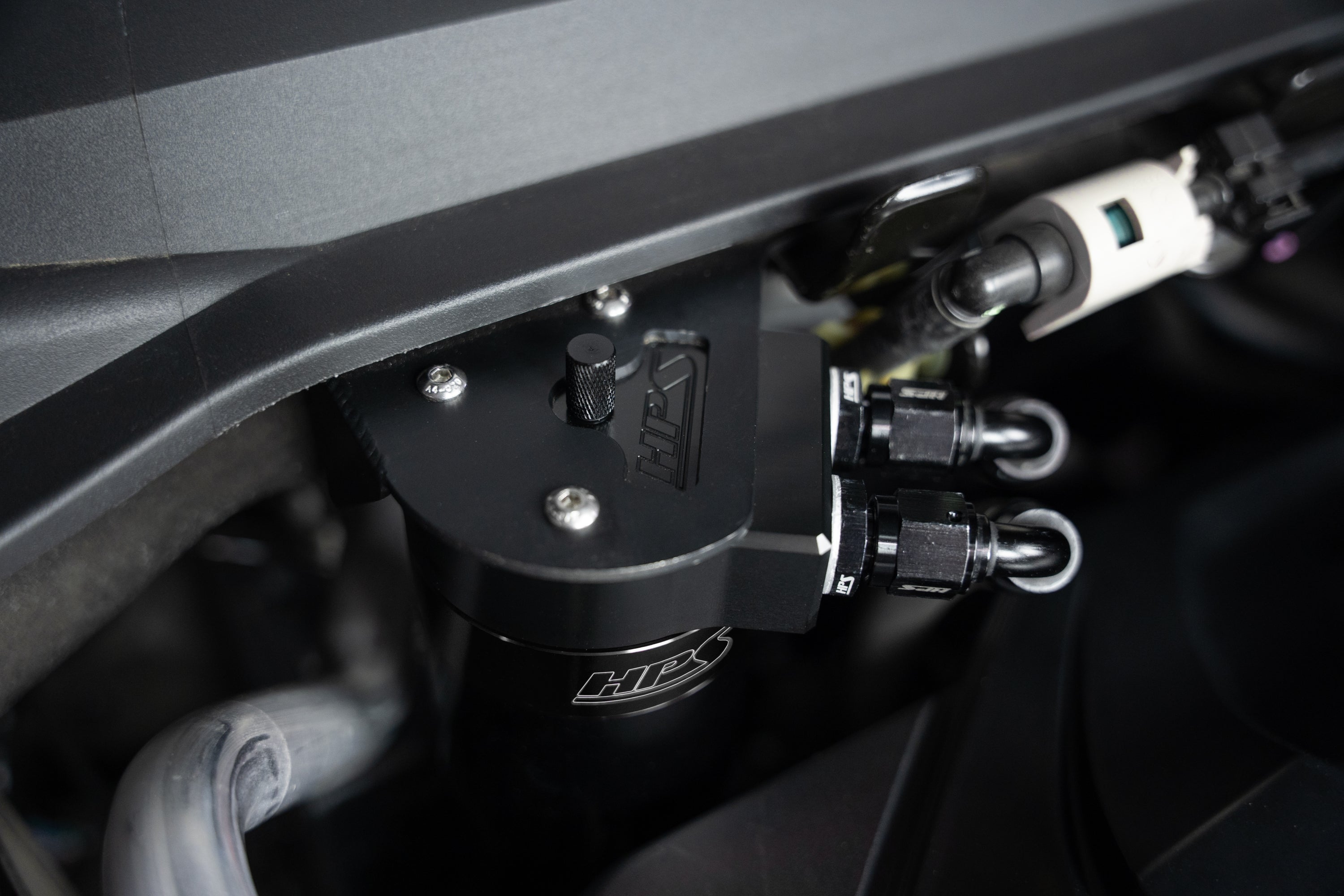 HPS Performance Black Aluminum Oil Catch Can Kit AOS 3rd Gen Acura RDX 2.0L Turbo K20C4 860-015WB
