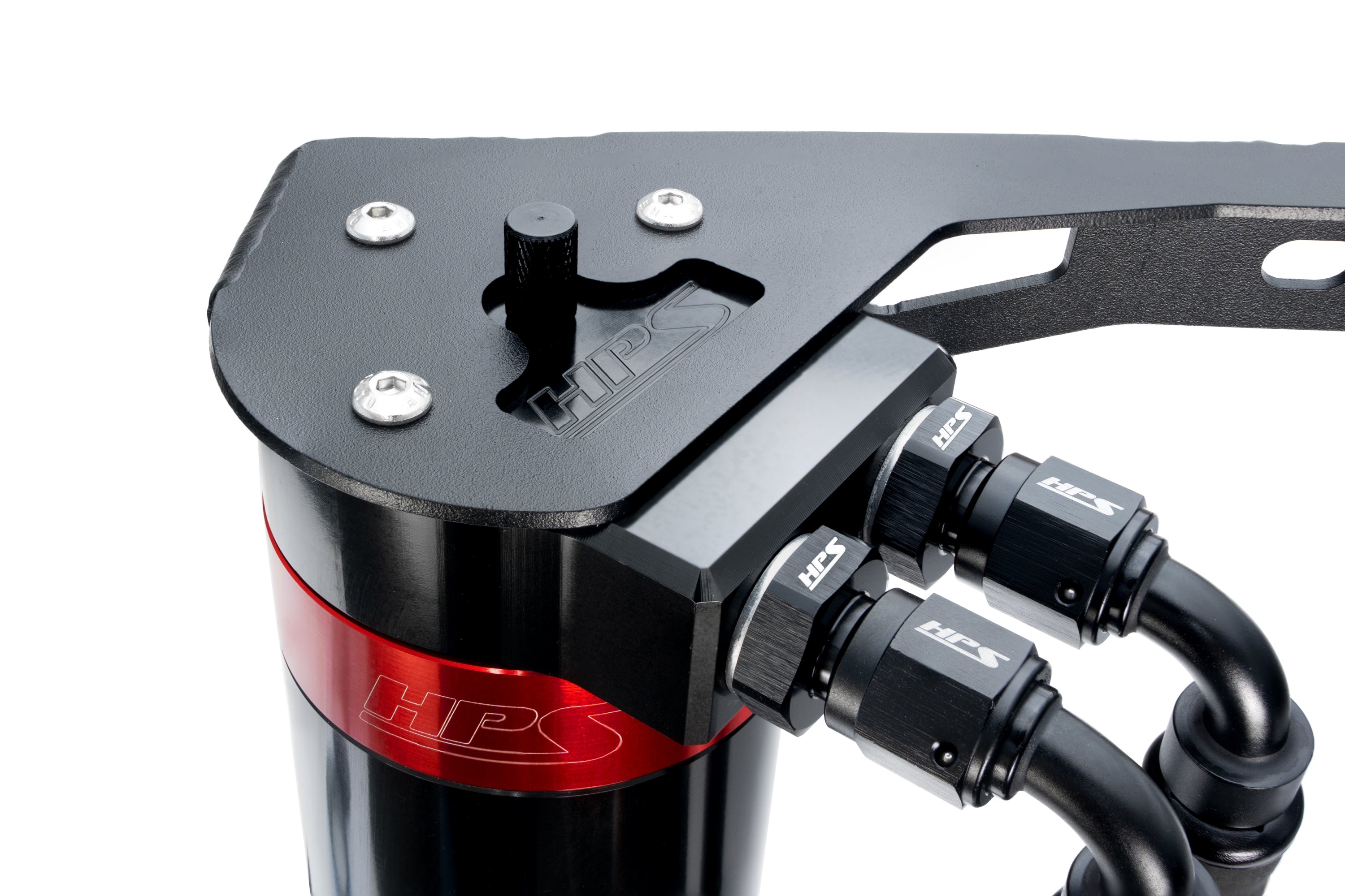 HPS Performance Red Aluminum Oil Catch Can Kit 2019-2025 Acura RDX 2.0L Turbo K20C4 860-015