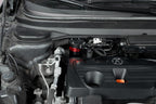 HPS Performance Red Aluminum Oil Catch Can Kit Installed 3rd Gen Acura RDX 2.0L Turbo K20C4 860-015