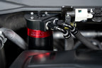 HPS Performance Red Aluminum Oil Catch Can Kit Installed 2019-2025 Acura RDX 2.0L Turbo K20C4 860-015