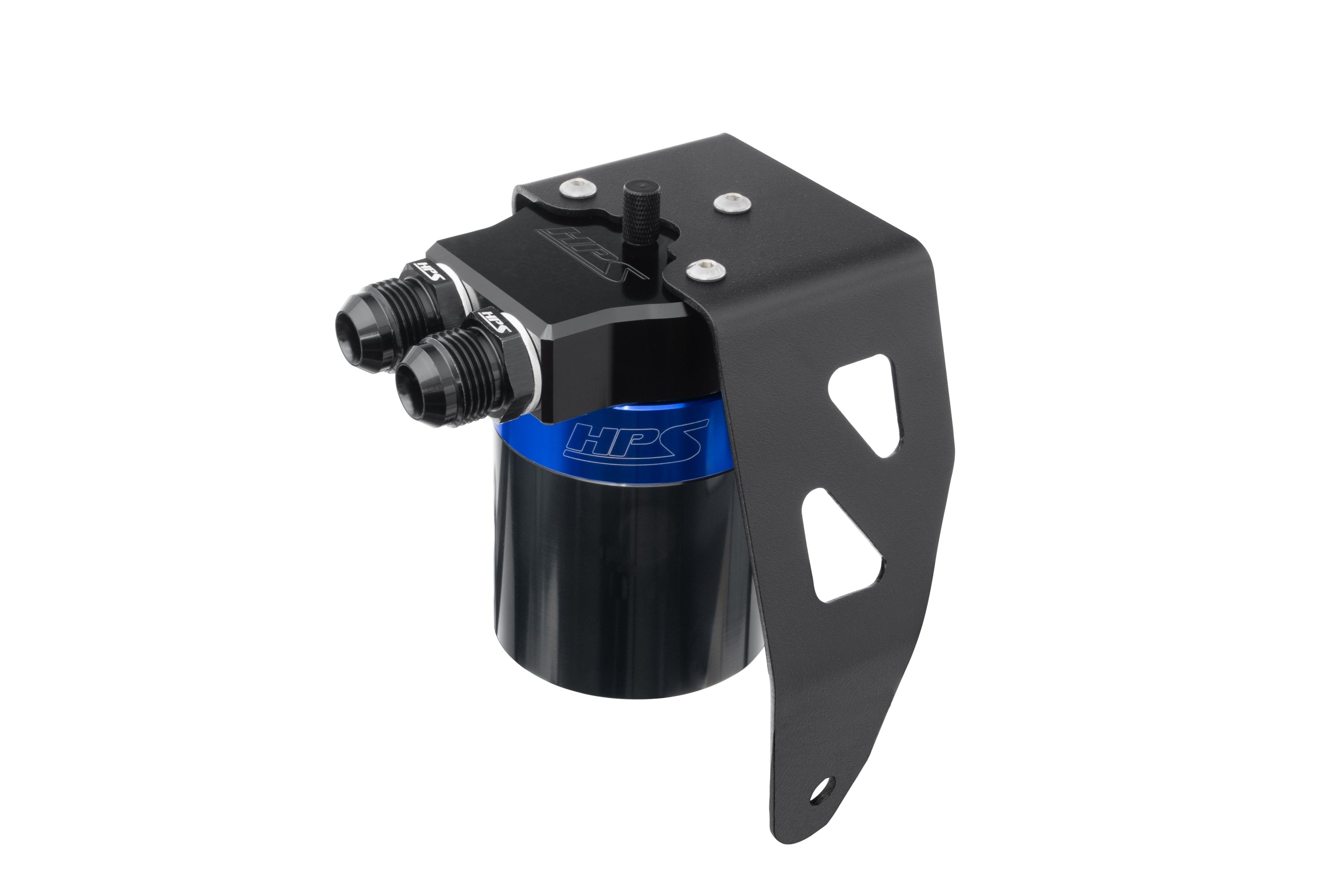 HPS Performance Blue Aluminum Oil Catch Can Kit 2024-2025 Toyota Land Cruiser 2.4L Turbo 860-024BL