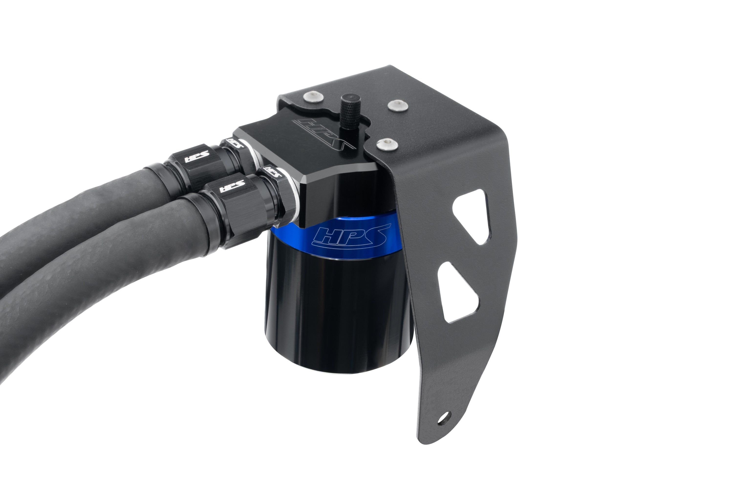 HPS Performance Blue Aluminum Oil Catch Can Kit 2024-2025 Toyota Land Cruiser Prado 2.4L Turbo J250 860-024BL