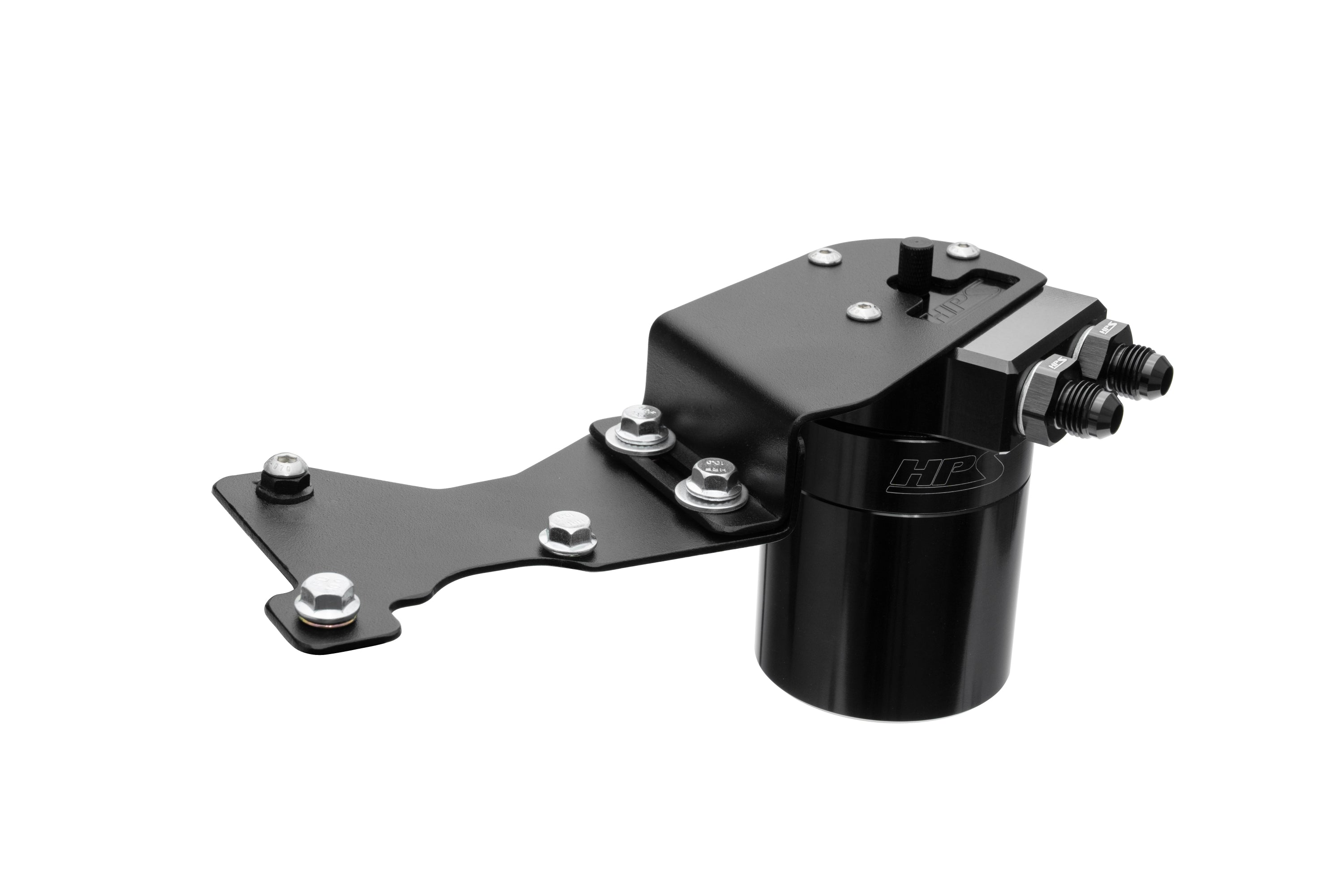 HPS Performance Black Billet Aluminum Oil Catch Can Kit 2006-2013 Lexus IS250 2.5L IS350 3.5L V6 XE20 860-025WB