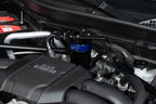 HPS Performance Blue Aluminum Oil Catch Can Kit Installed 2nd Gen Toyota GR86 ZN8 2.4L FA24D 860-026BL