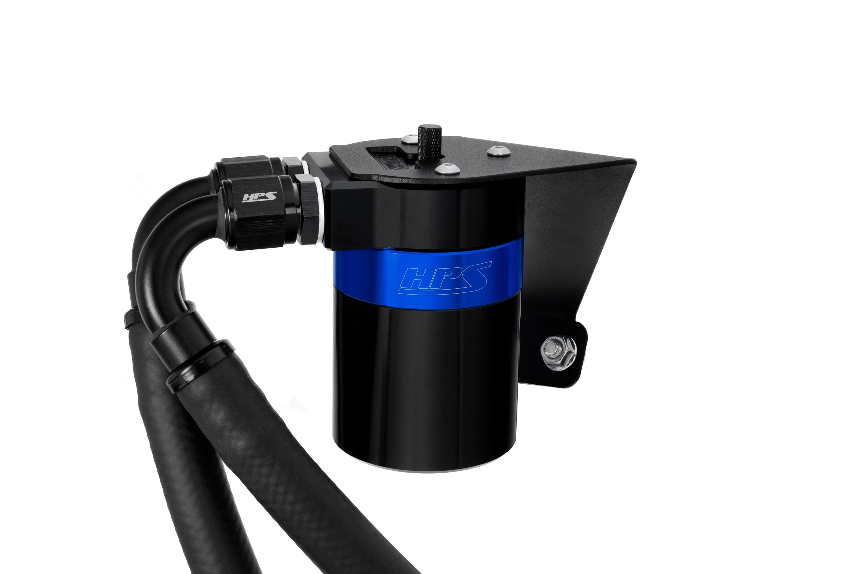 HPS Performance Blue Aluminum Oil Catch Can Kit 2022-2025 Toyota GR86 ZN8 Subaru BRZ ZD8 2.4L FA24D 860-026BL