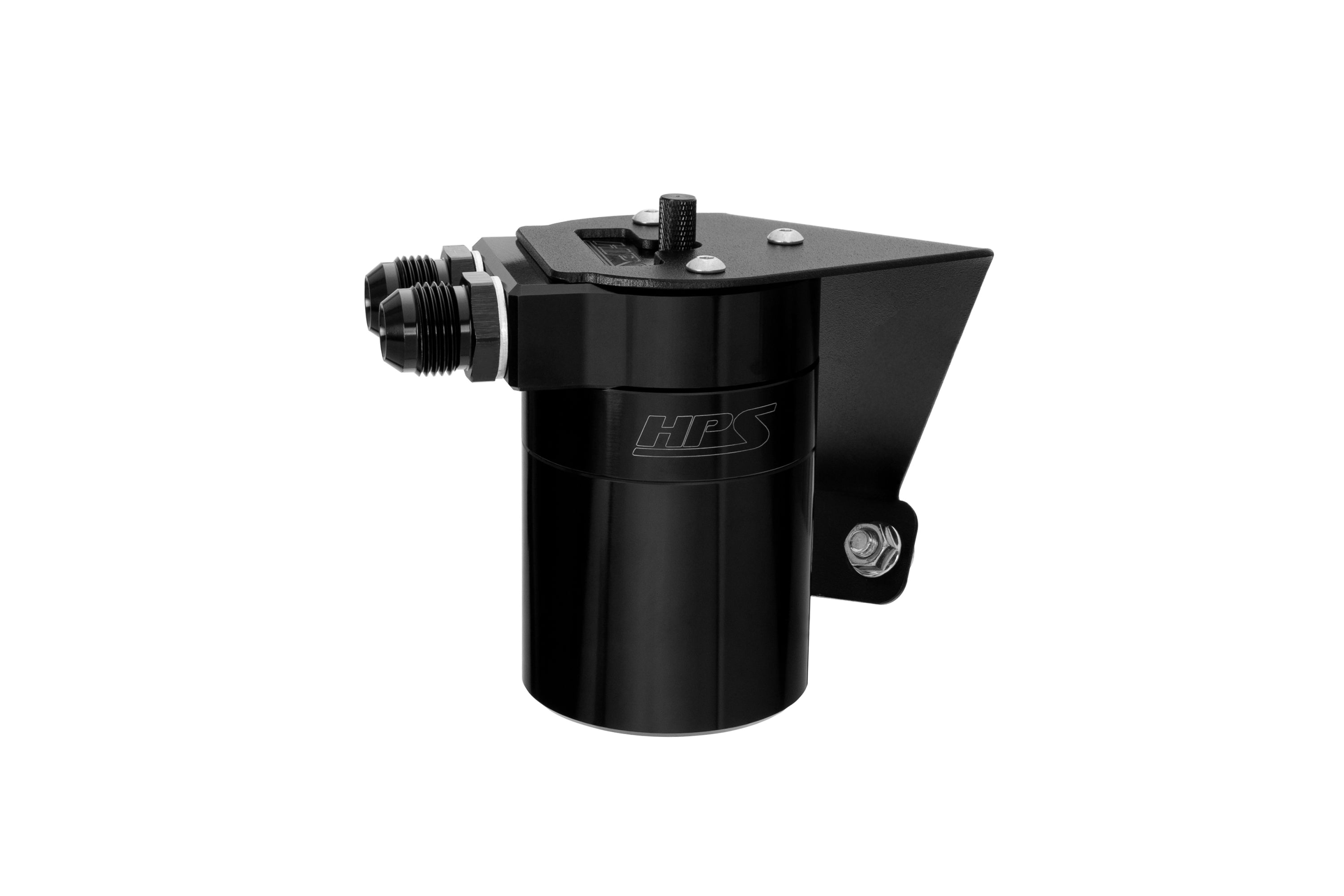 HPS Performance Black Aluminum Oil Catch Can Kit AOS 2nd Gen Toyota GR86 ZN8 Subaru BRZ ZD8 2.4L FA24D 860-026WB