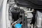 HPS Performance Aluminum Oil Catch Can Kit installed 9th Gen 2012-2015 Honda Civic Si 2.4L K24Z7 860-027