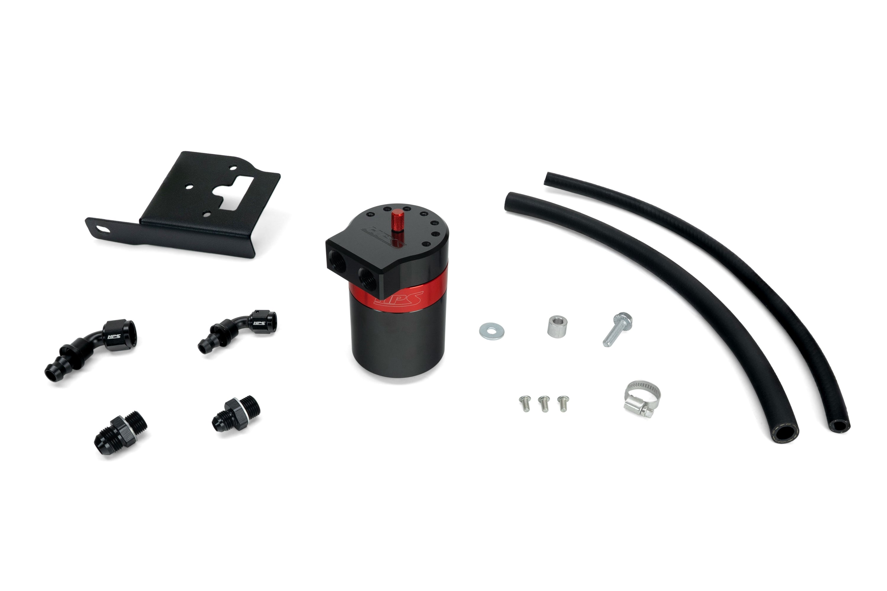 HPS Performance Aluminum Oil Catch Can Kit 2008-2022 Toyota Sequoia 5.7L V8, 860-033