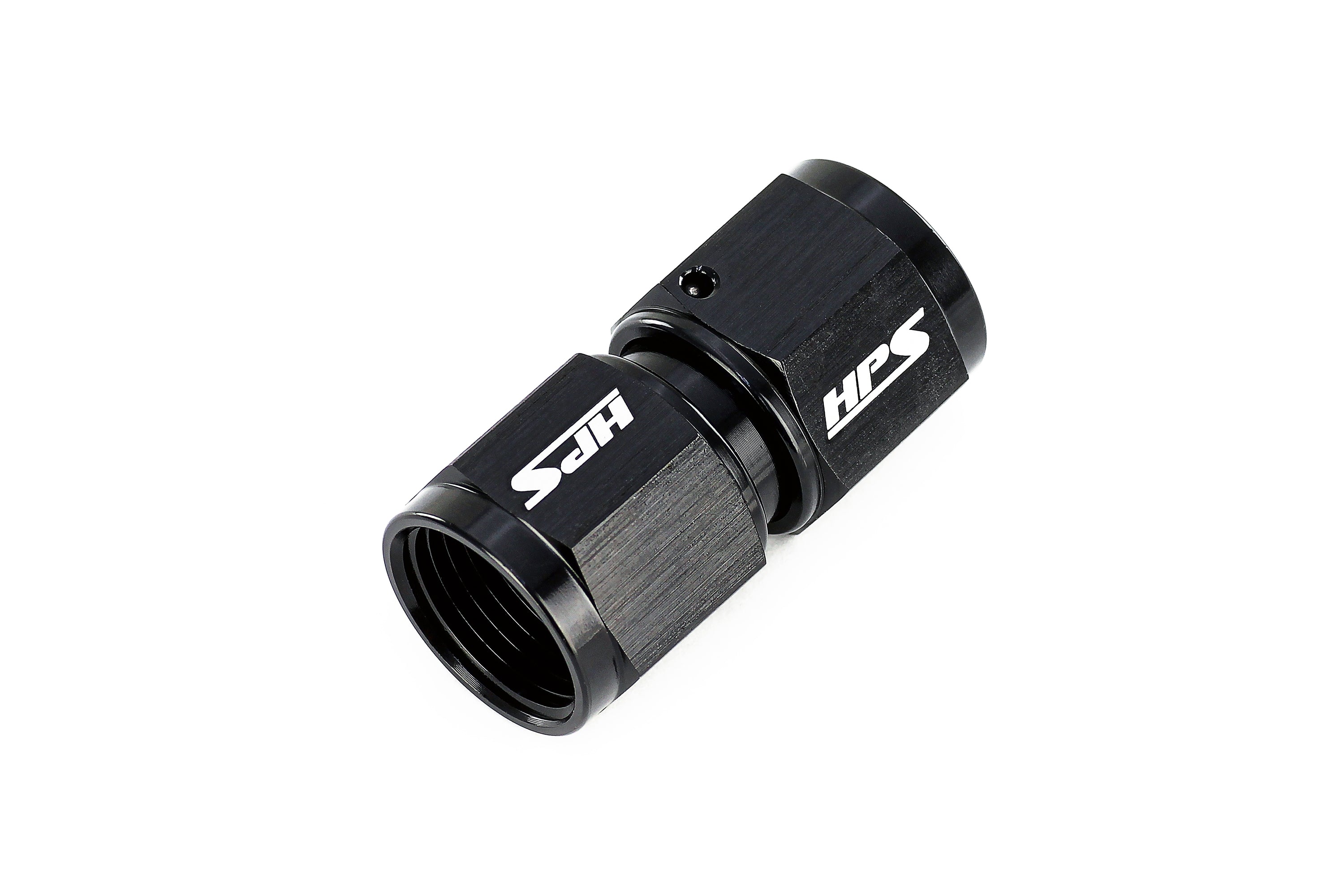 HPS Performance Black Aluminum Straight AN Female to Female Swivel Coupling Adapter -12