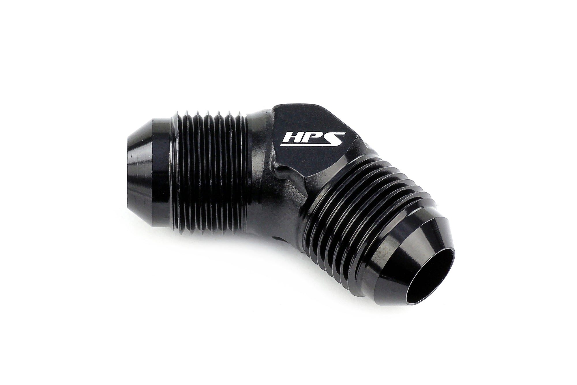 HPS Performance 45 Degree Aluminum AN Male to Male Union Adapter -3 -4 -6 -8 -10 -12 -16