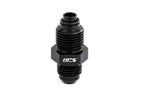 HPS Performance Aluminum AN Male to Metric Thread Male O-Ring Tip Adapter Black M18x1.5