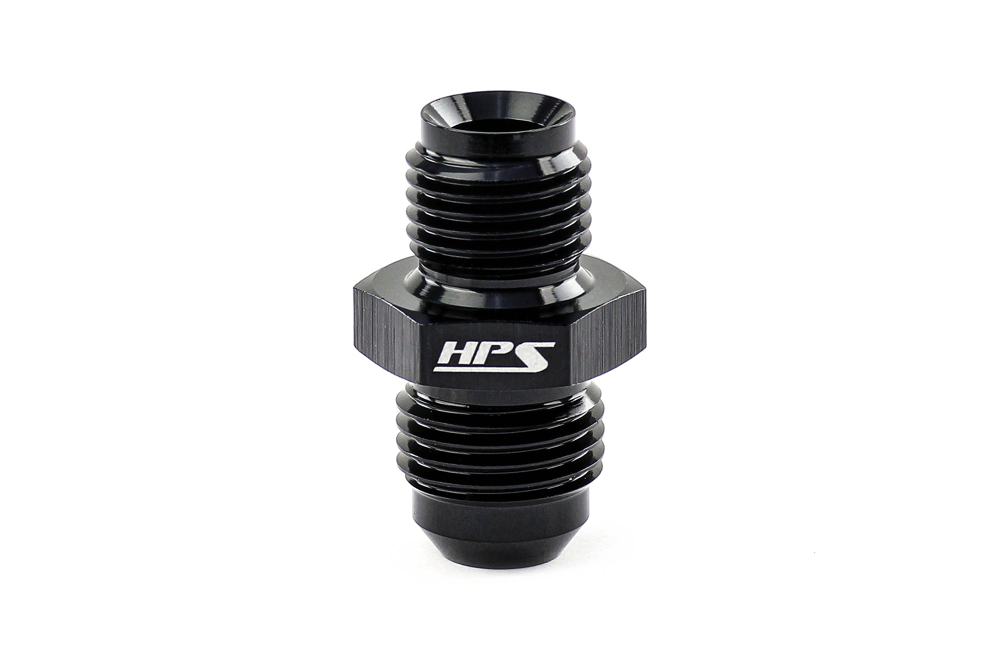 HPS Performance Aluminum AN to Inverted Flare Adapter Black -6 power steering rack M16 M18 x 1.5