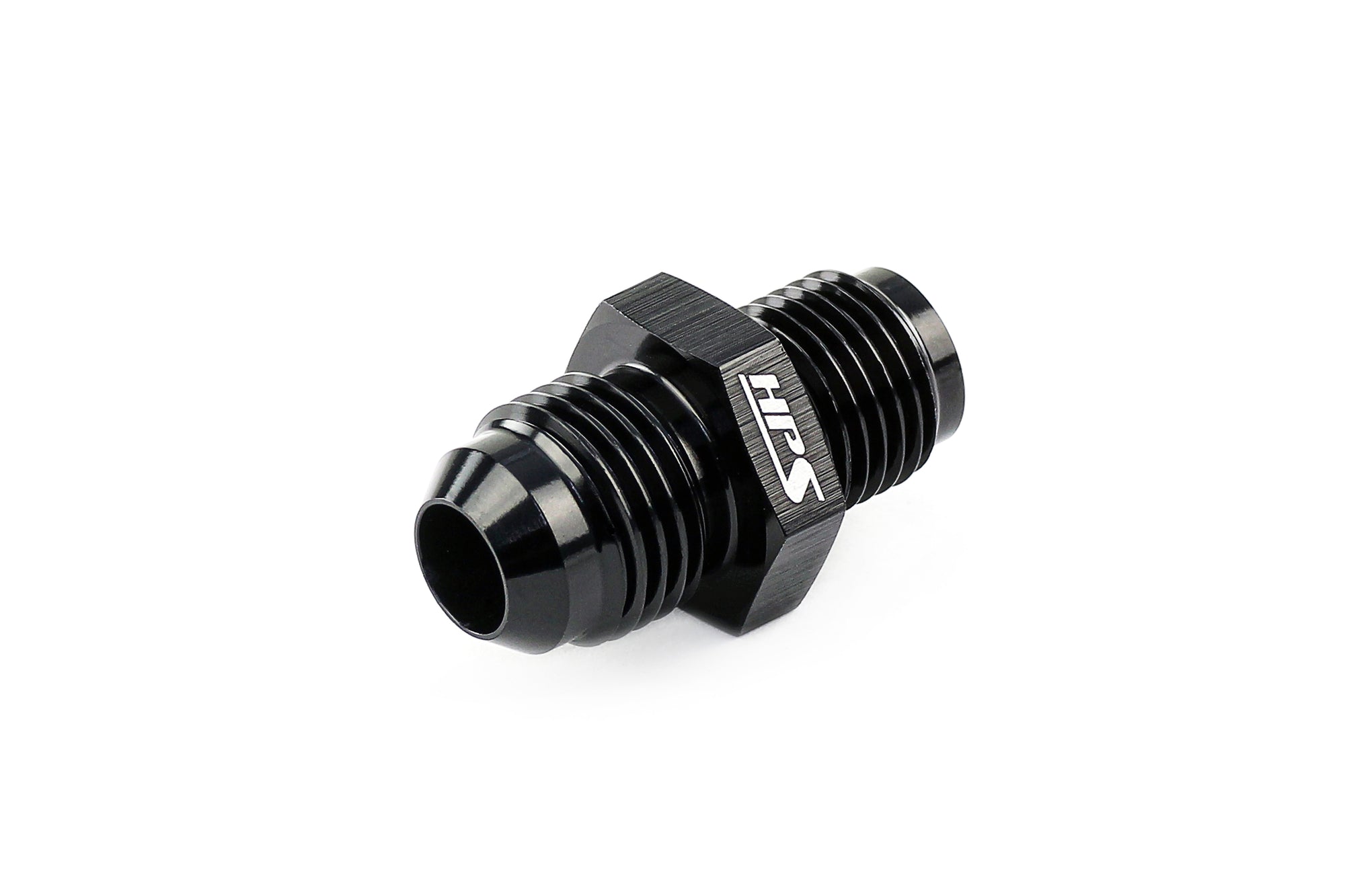 HPS Performance Aluminum AN to Inverted Flare Adapter Black -6 11/16-18 1/2-20