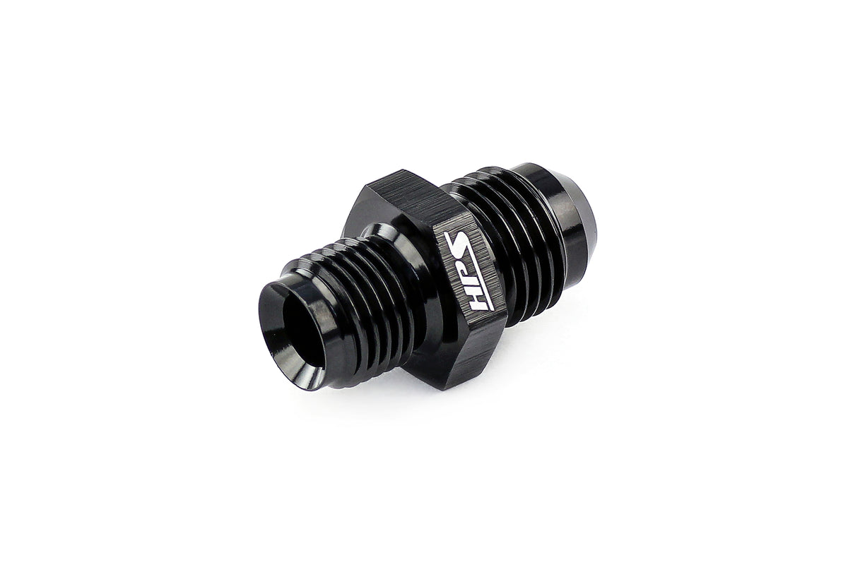 HPS AN Male to Inverted Flare Adapter Black Aluminum -6 11/16-18 1/2-20 ...