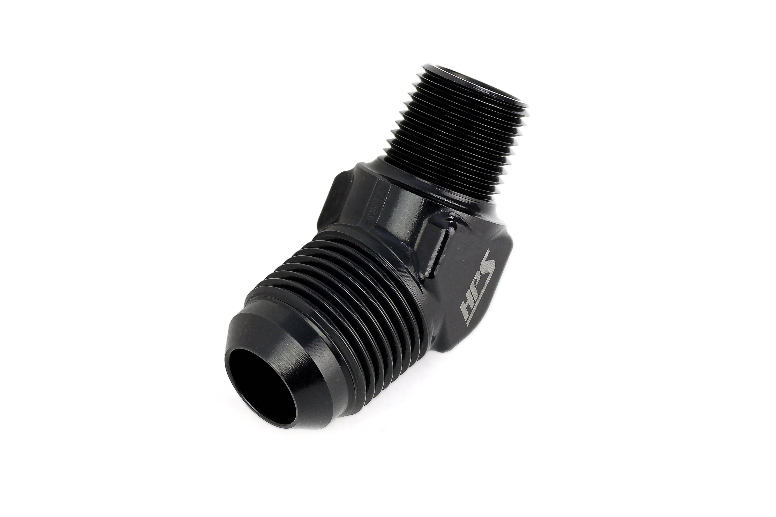 HPS Performance AN Flare to NPT / Metric Adapter, Aluminum, Black