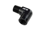 HPS Performance 90 Degree Aluminum 3/8" NPT Male To Female Adapter 1/2"