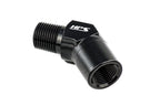 HPS Performance 45 Degree Aluminum 3/8" NPT Male To Female Adapter 1/2"