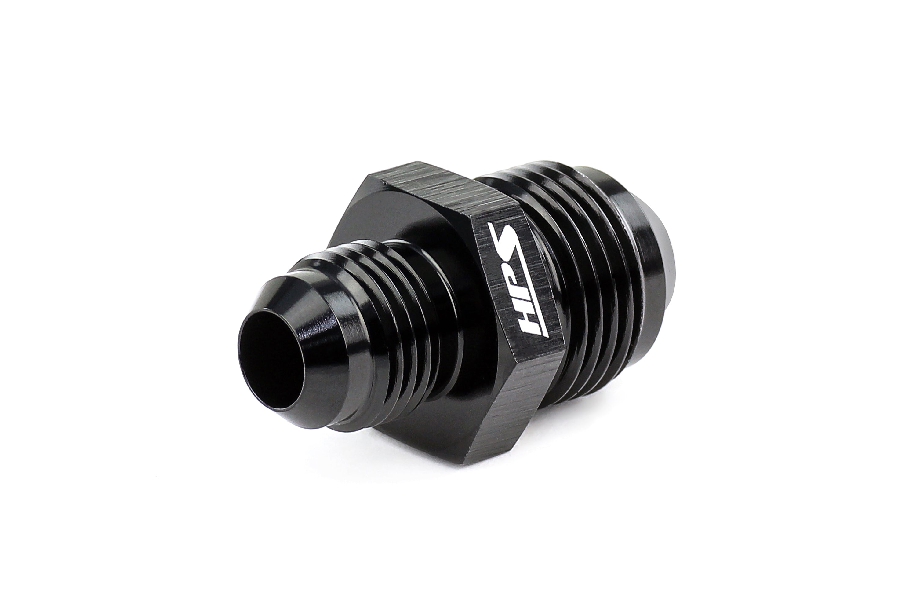 HPS Performance Black Aluminum AN Male To Male Reducer Union Coupler Adapter -8 -10 -12