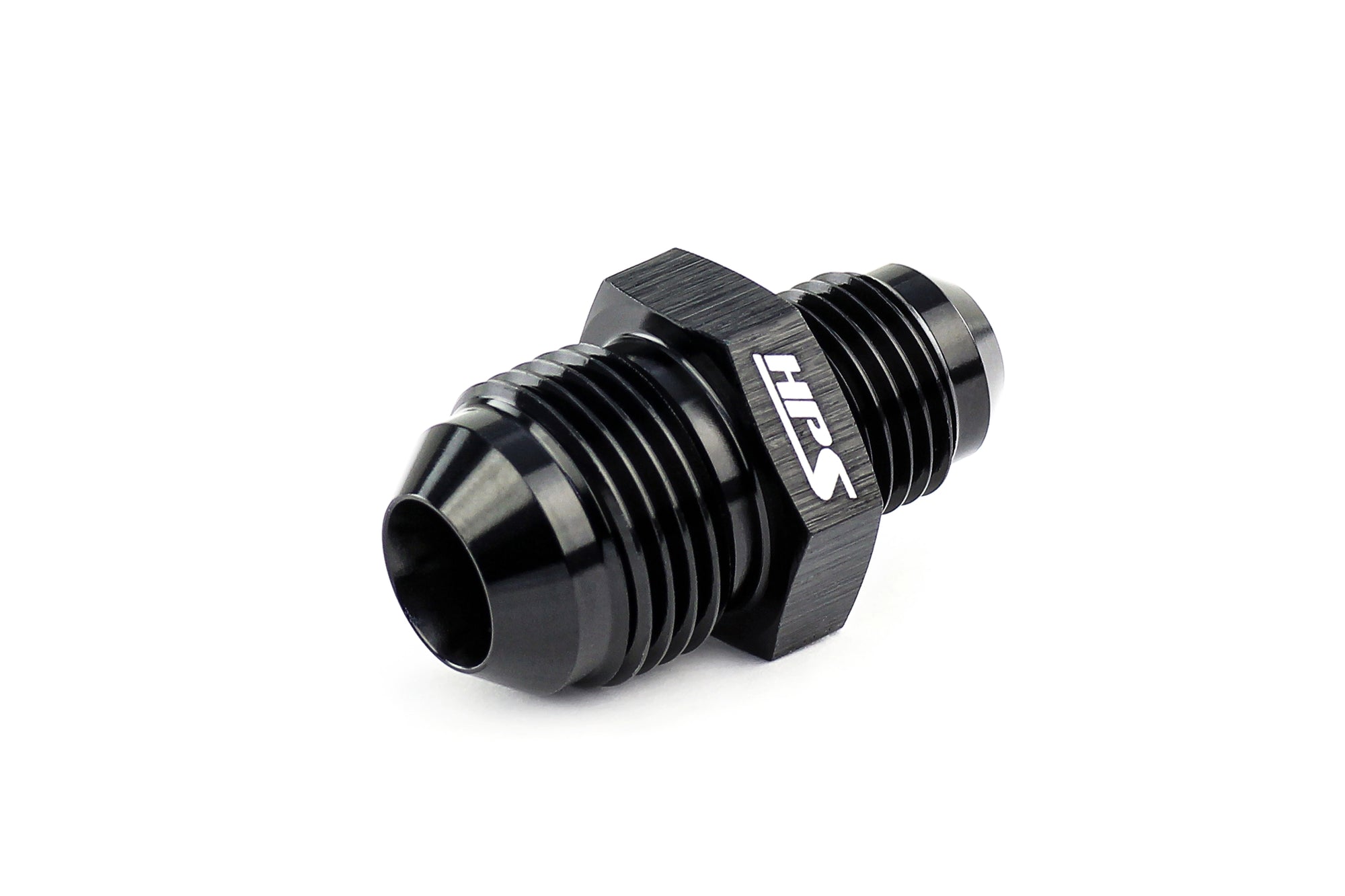 HPS Performance Black Aluminum AN Male To Male Reducer Union Coupler Adapter -3 -4 -6