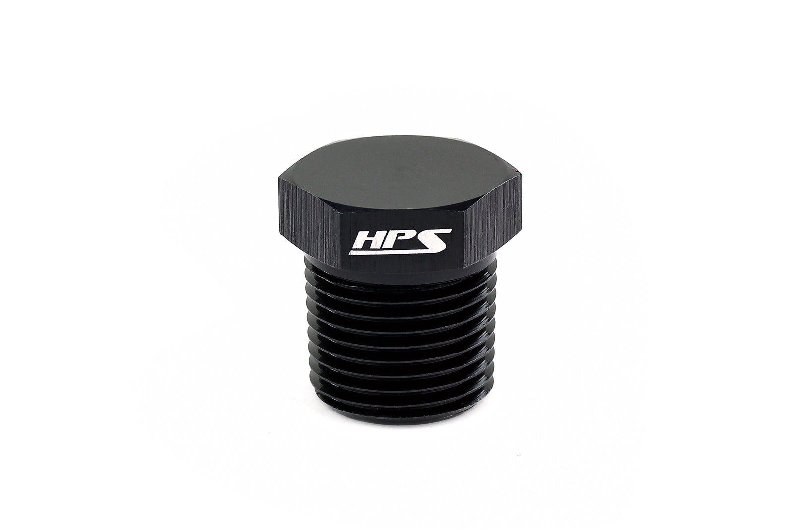 HPS Performance AN Fittings NPT Plug, Aluminum Black