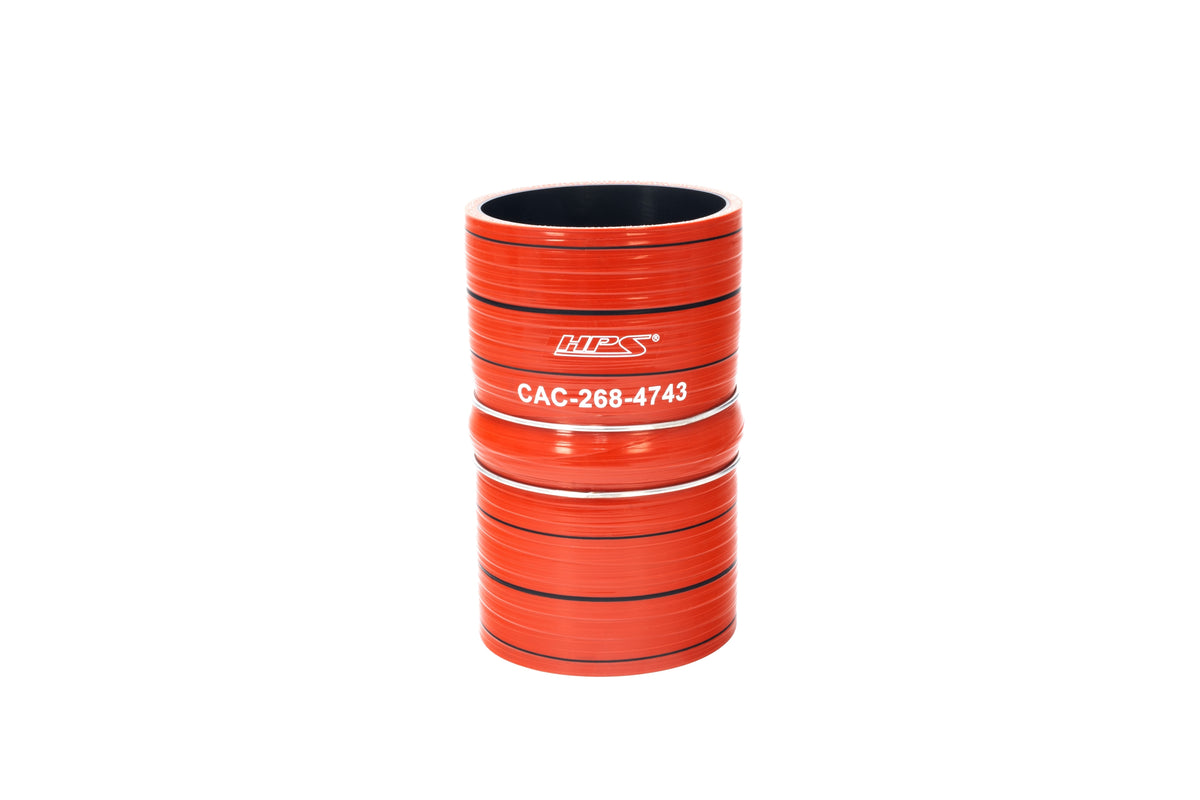 HPS 4" Ultra High Temp Silicone Air Intake Hose Hump Coupler, compatible with Caterpillar CAT part # 268-4743, 217-7088