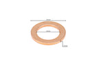 Replacement Copper Washer for HPS Stainless Steel Magnetic Oil Drain Plug Bolt M12 x 1.75