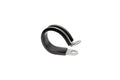 HPS Stainless Steel Adel Cushion Clamp for Tube, Wire and Hose, Black Rubber EPDM