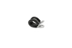 HPS Stainless Steel Adel Cushion Clamp for 3/16" (5mm) OD Tube, Wire and Hose, Black Rubber EPDM